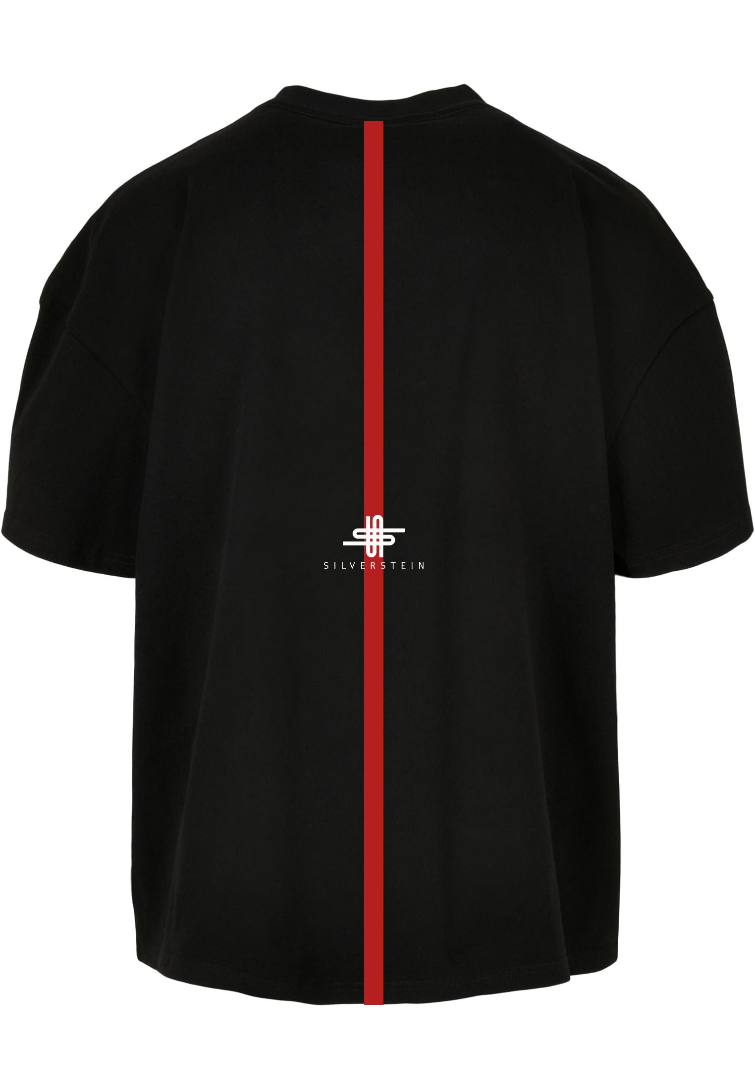 SILVERSTEIN OFFICIAL T-Shirt White and Black Red Stroke Herren Damen Unisex Oversized T-Shirt