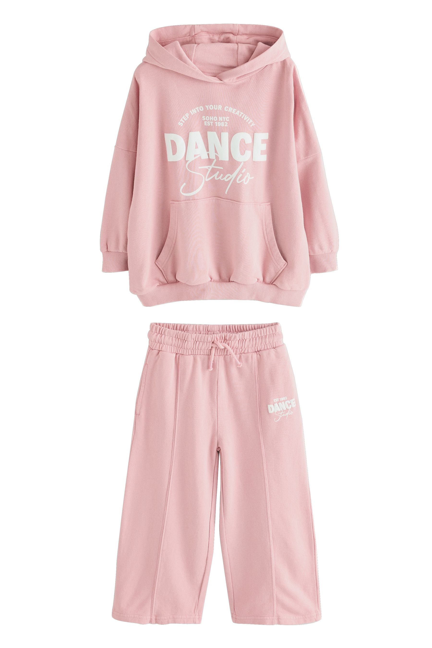 Next Jogginganzug Set mit Hoodie und Jogginghose mit weitem Bein (2-tlg)