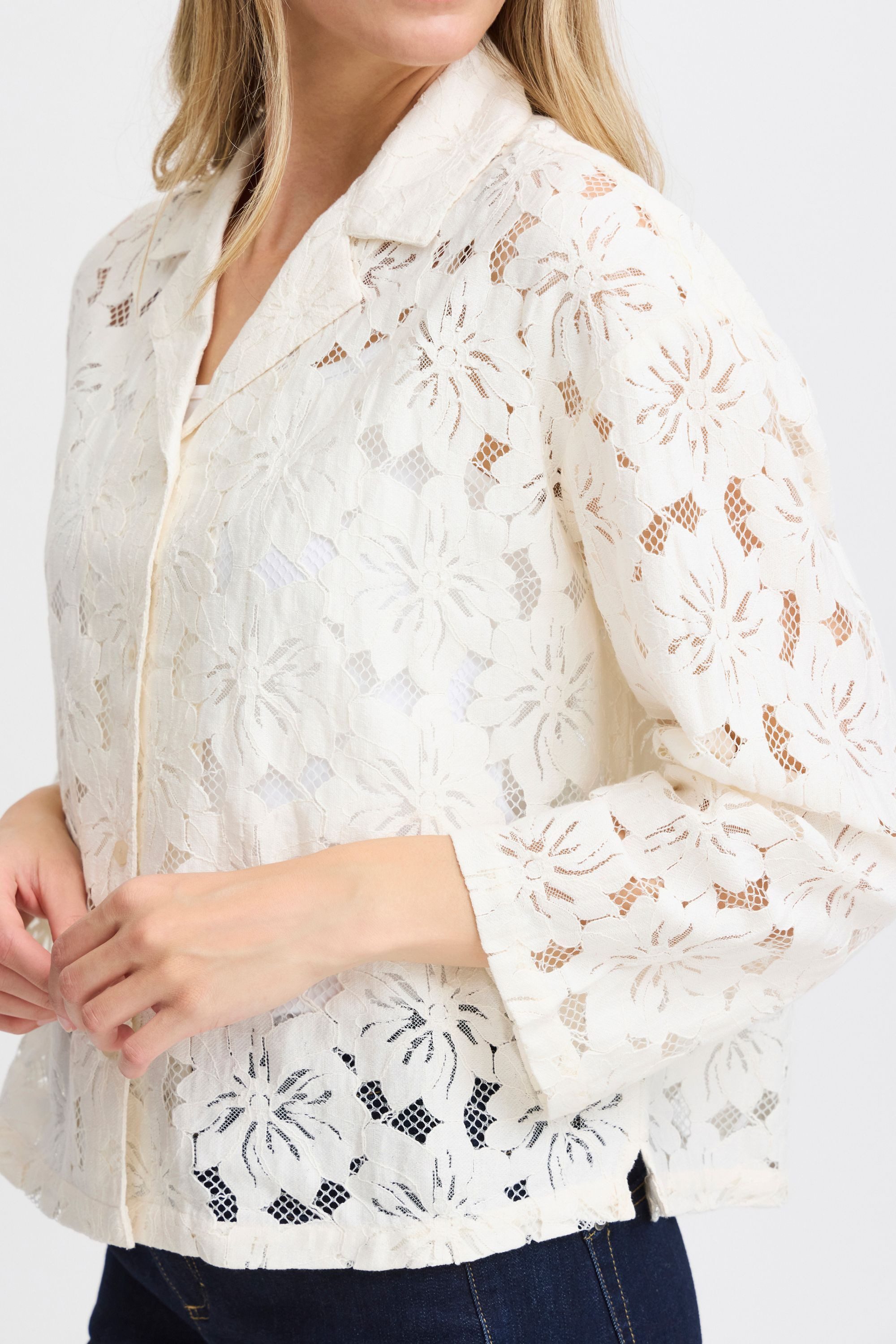 fransa Hemdbluse Kurzarmbluse