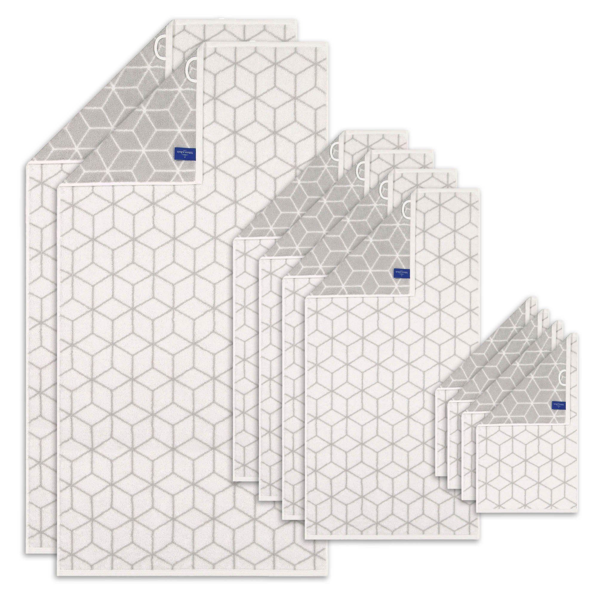 Villeroy & Boch Handtuch Unisex Handtuch 10er Pack, 1er Pack Baumwolle, Frottier (10er Pack, 1er Pack, 10-St)