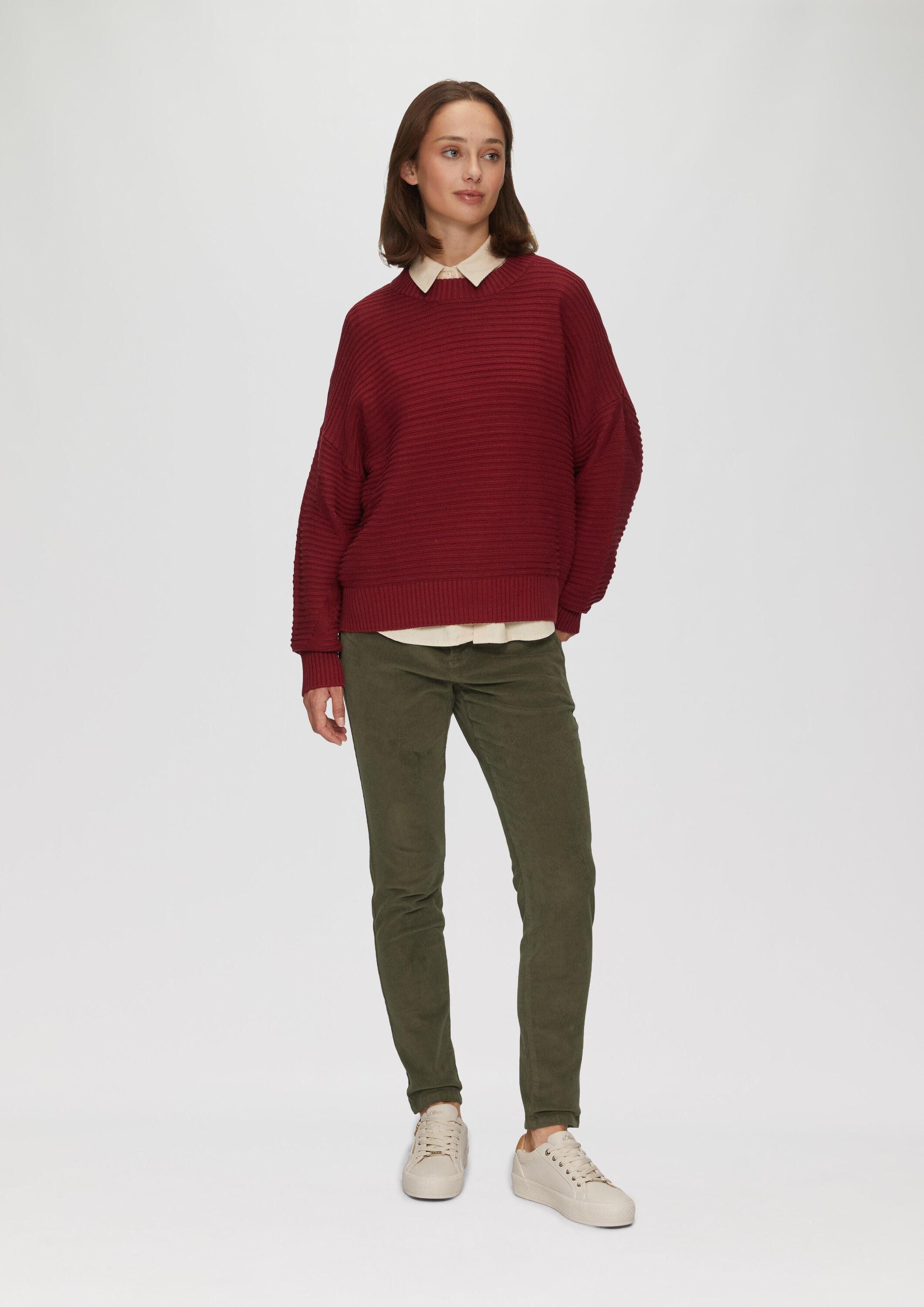 s.Oliver Chinos Hose BETSY Schmal geschnittene Cordhose günstig online kaufen