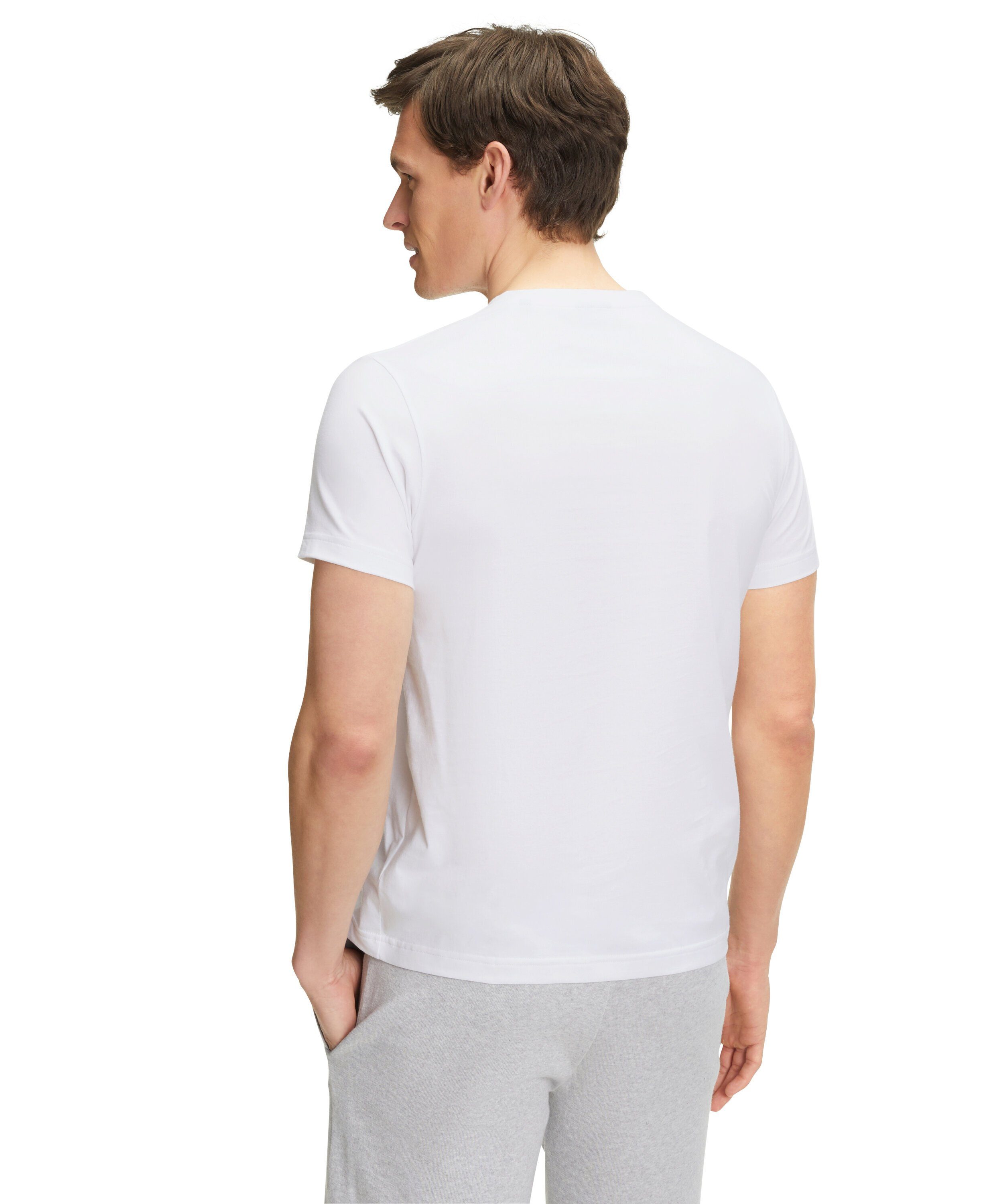 FALKE reiner aus Baumwolle (2000) (1-tlg) white T-Shirt