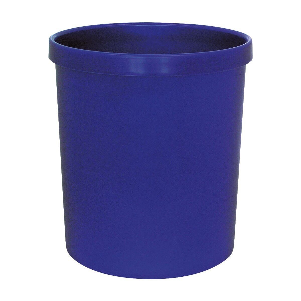M&M Papierkorb, 18 Liter, mit Griffrand nachtblau