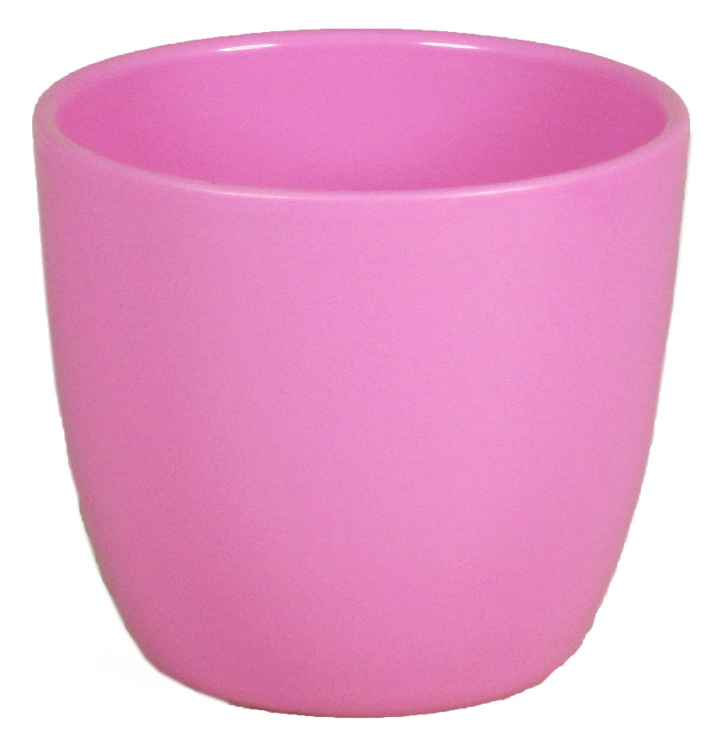 INNA-Glas Blumentopf Keramik Pflanztopf, Ø7,5cm, 6cm, rosa