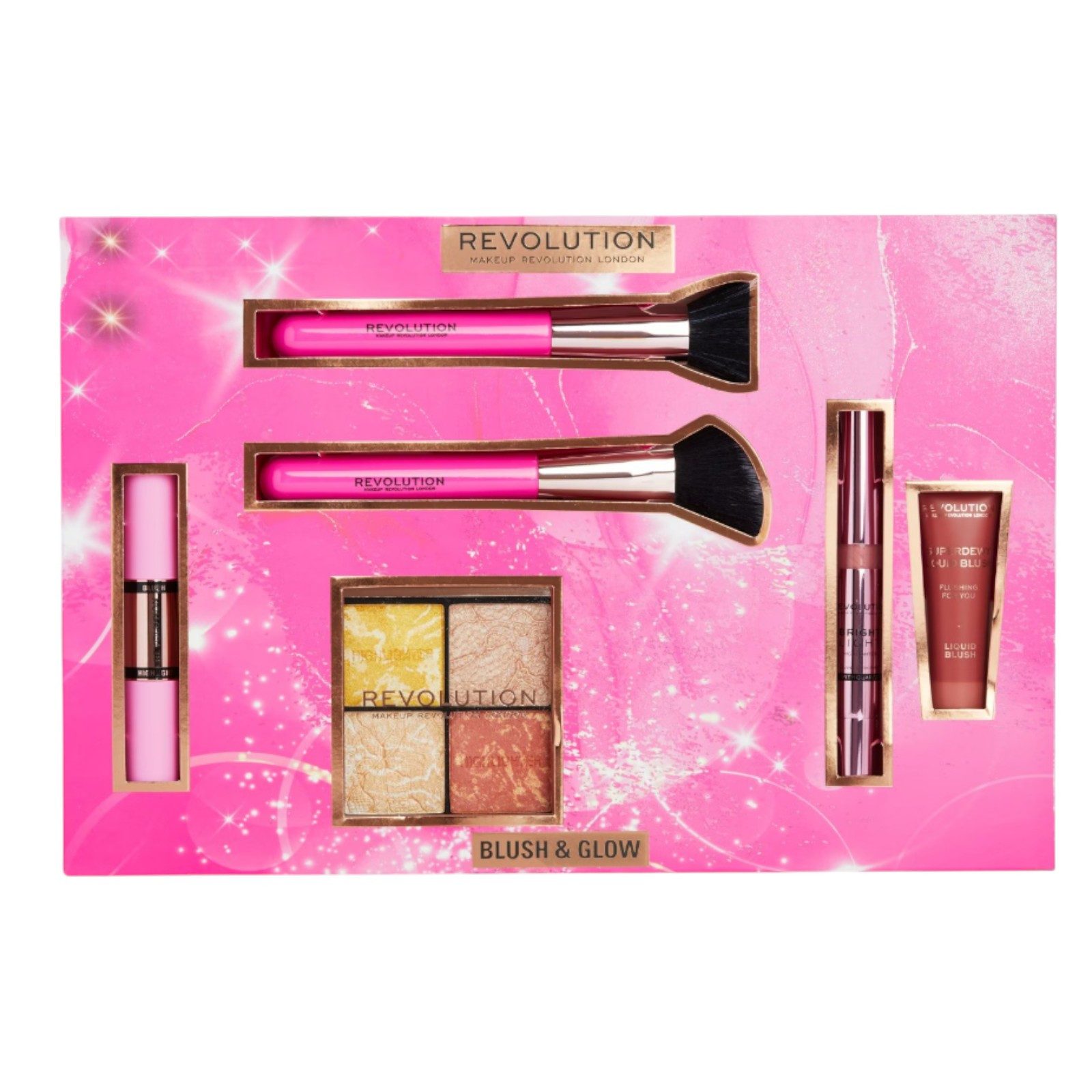 Makeup Revolution London Make-up Set Blush & Glow Gift Set, 6-tlg.