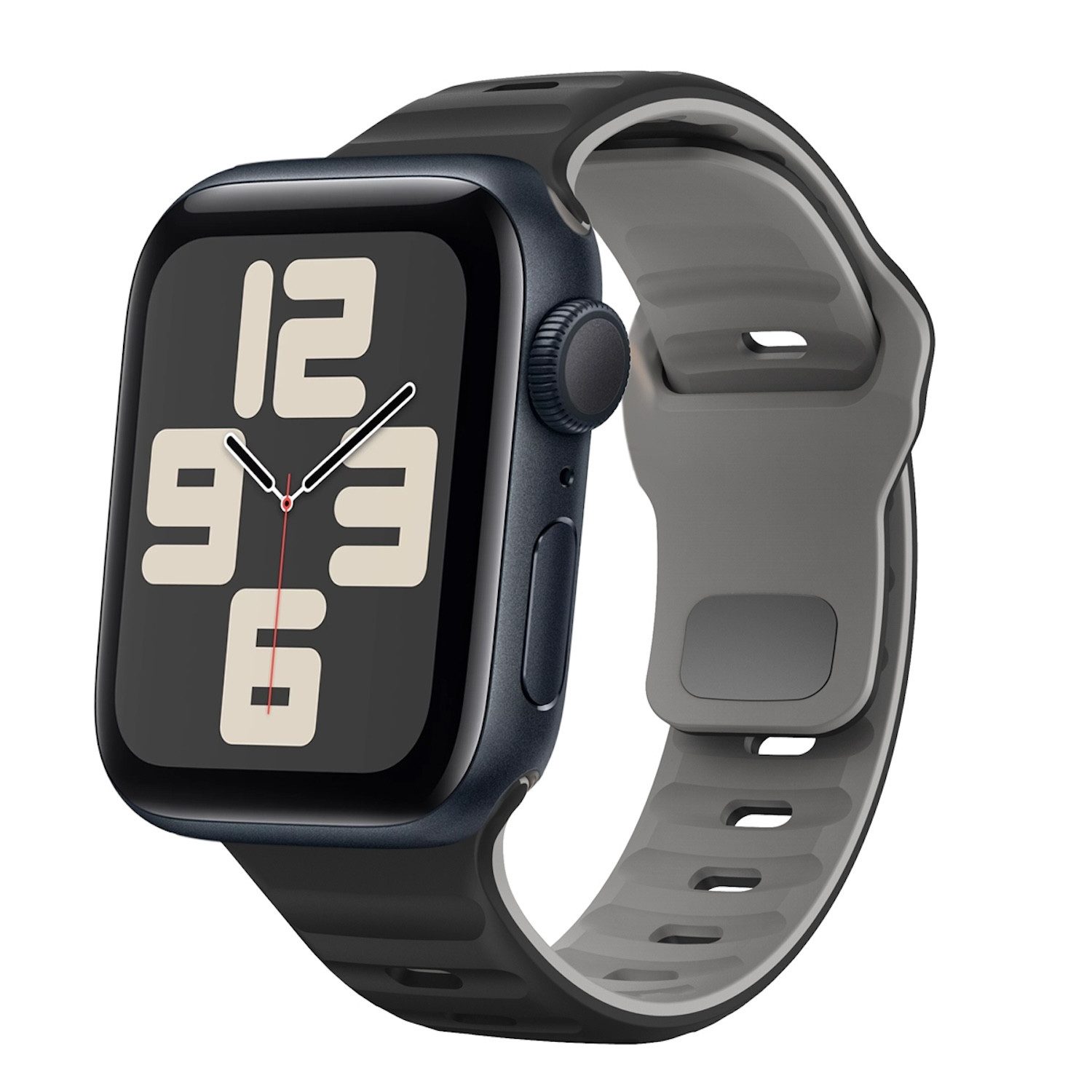 Wigento Smartwatch-Armband Für Apple Watch SE 2023 44mm Silikon Wellenstruk günstig online kaufen