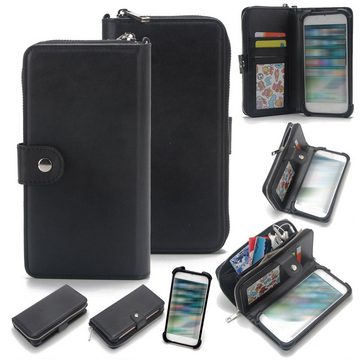 K-S-Trade Handyhülle für Apple iPhone 14 Pro Max, 2in1 Handyhülle Schutzhülle & Portemonnee Cover Handy Hülle