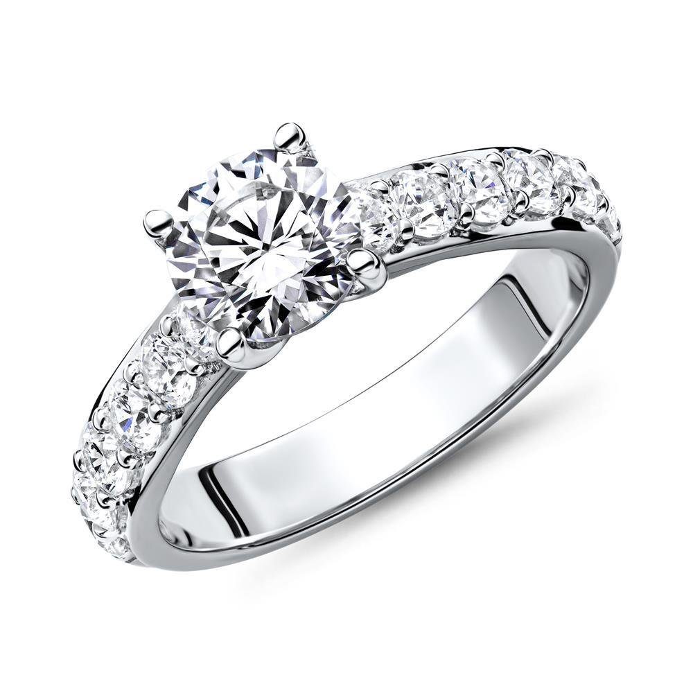 JEWLIX Verlobungsring JEWLIX Verlobungsring aus 925er Silber mit Zirkoniabesatz