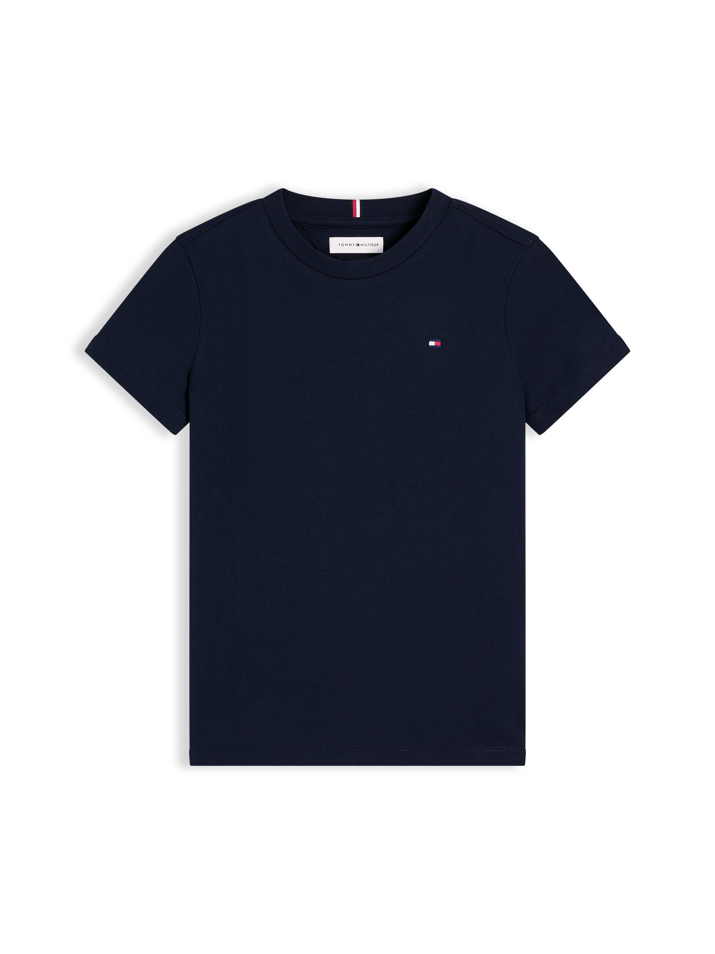 Tommy Hilfiger T-Shirt Rundhalsausschnitt, Regular Fit, Kinder bis 16 Jahre, reine Baumwolle – Bild 5 von 5
