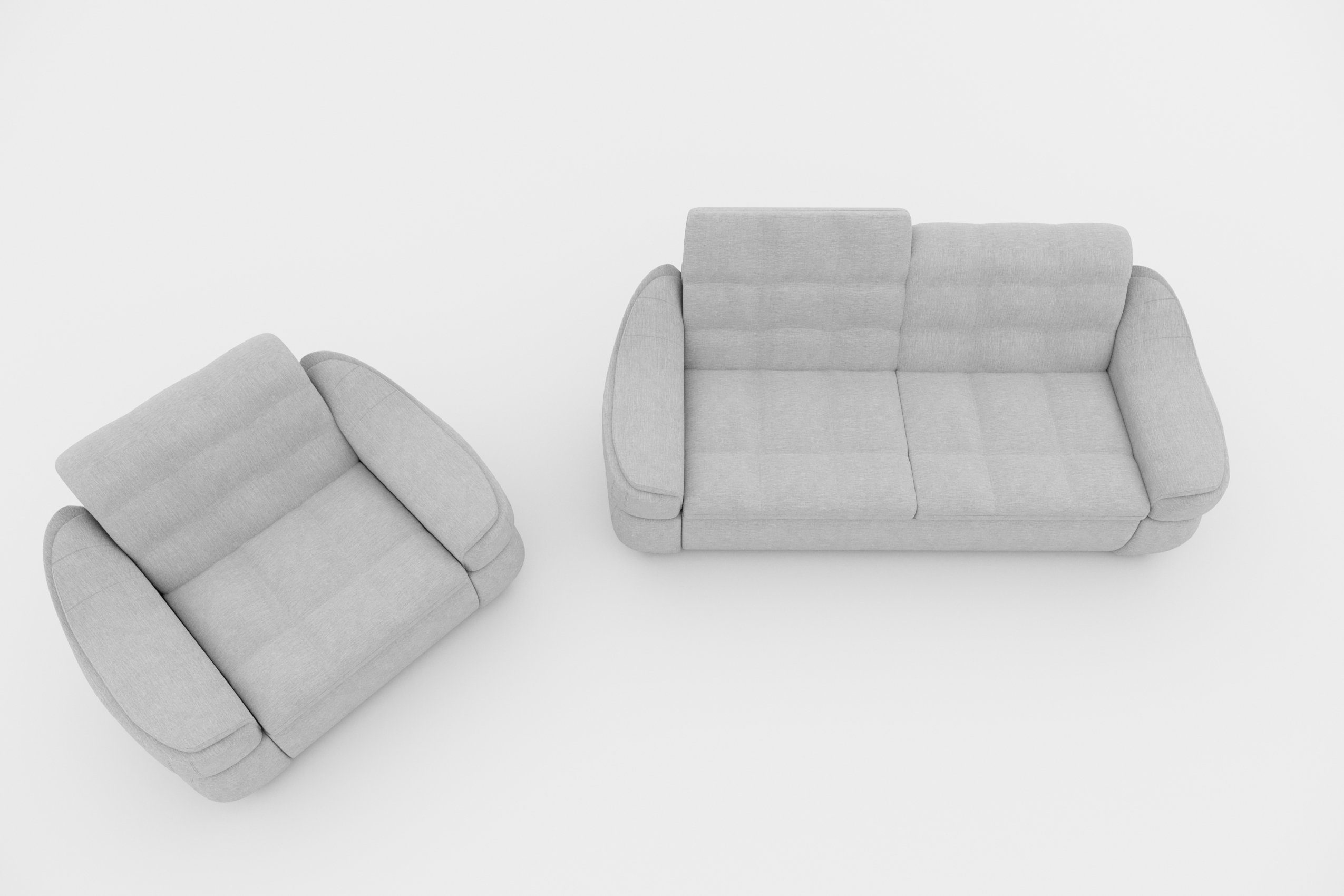 aus Europa in Modern Sofa Sessel, made Design, und (Set Polstergarnitur Alisa, 2-Sitzer (2-tlg), Stylefy bestehend