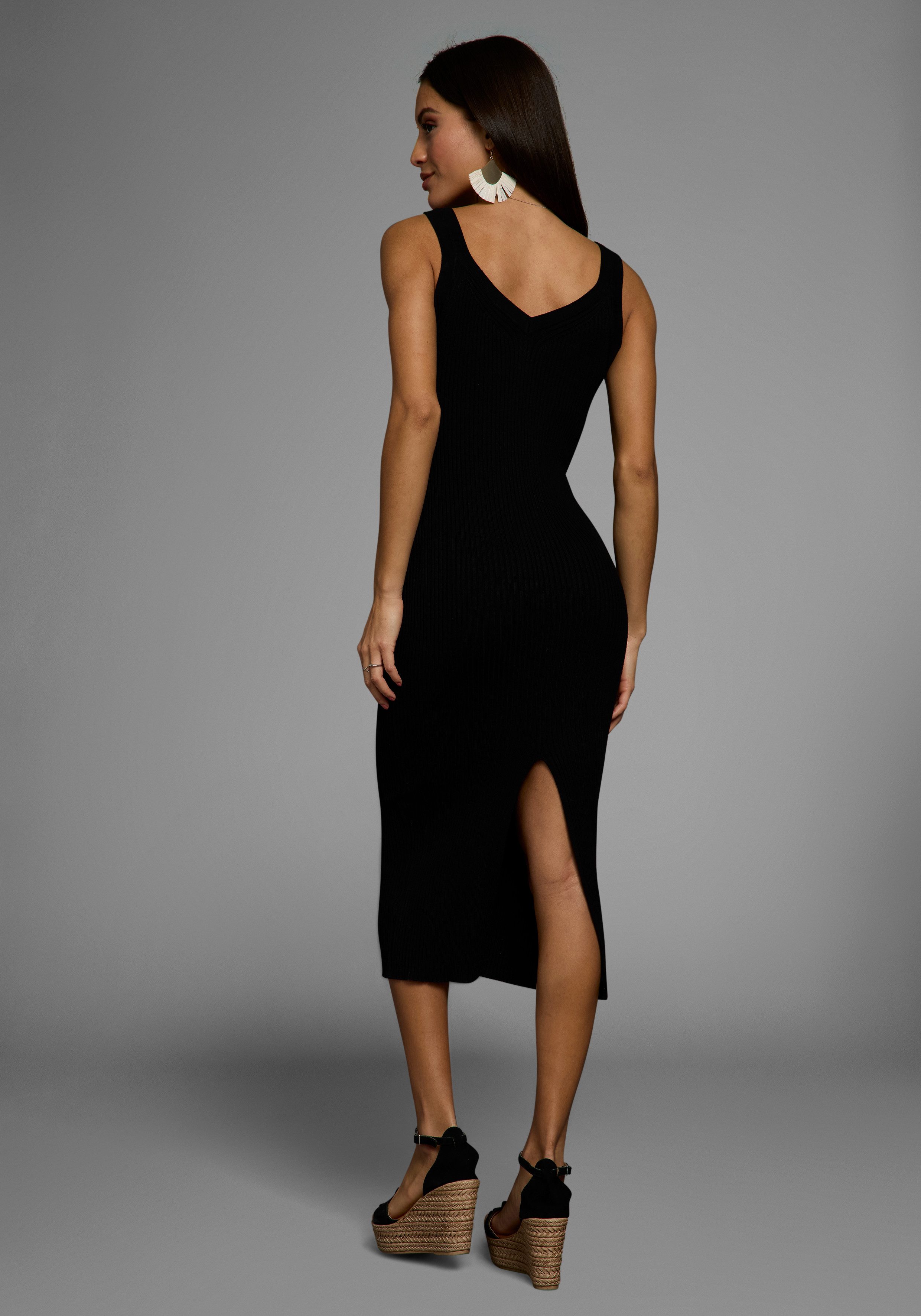 HECHTER PARIS Strickkleid mit Zierschnallen günstig online kaufen