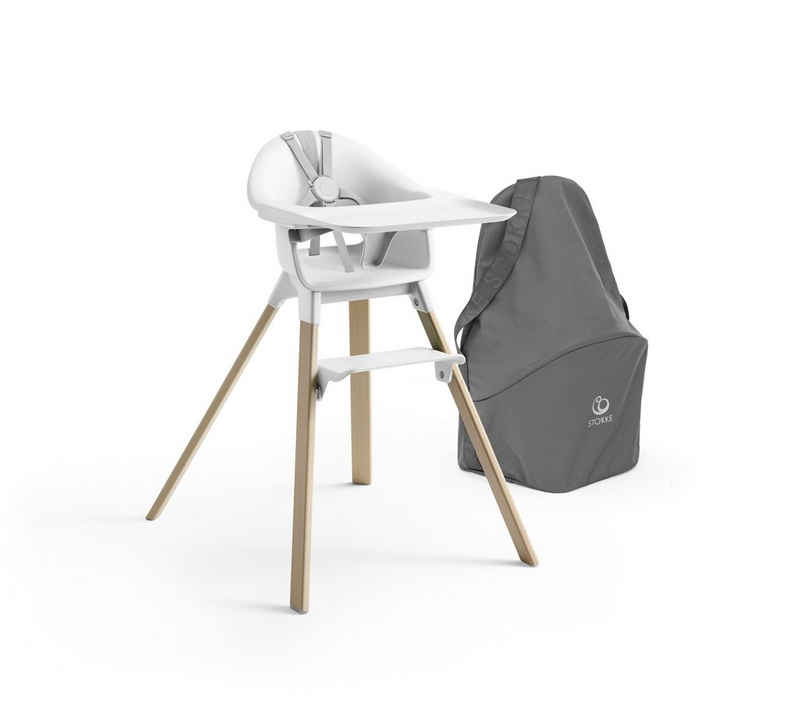 Stokke Hochstuhl Clikk™ Bundle bestehend aus Clikk Hochstuhl mit Travel Bag, Für kinderleichte Mahlzeiten ab 6 Monate