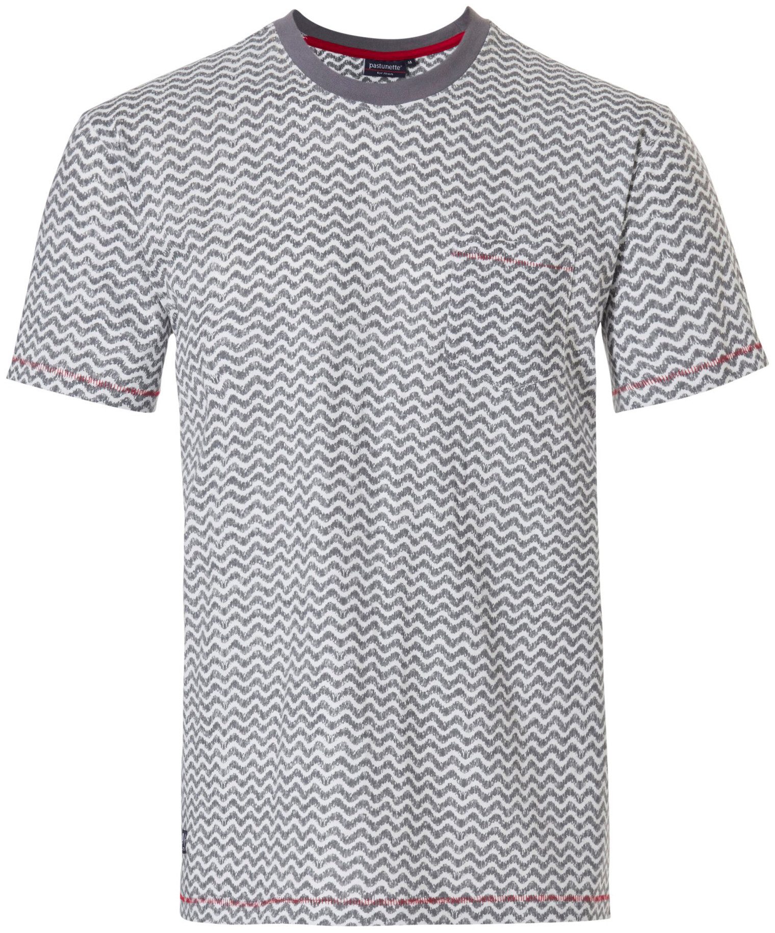 Pyjamaoberteil Herren Pyjama Shirt mit kurzem Arm