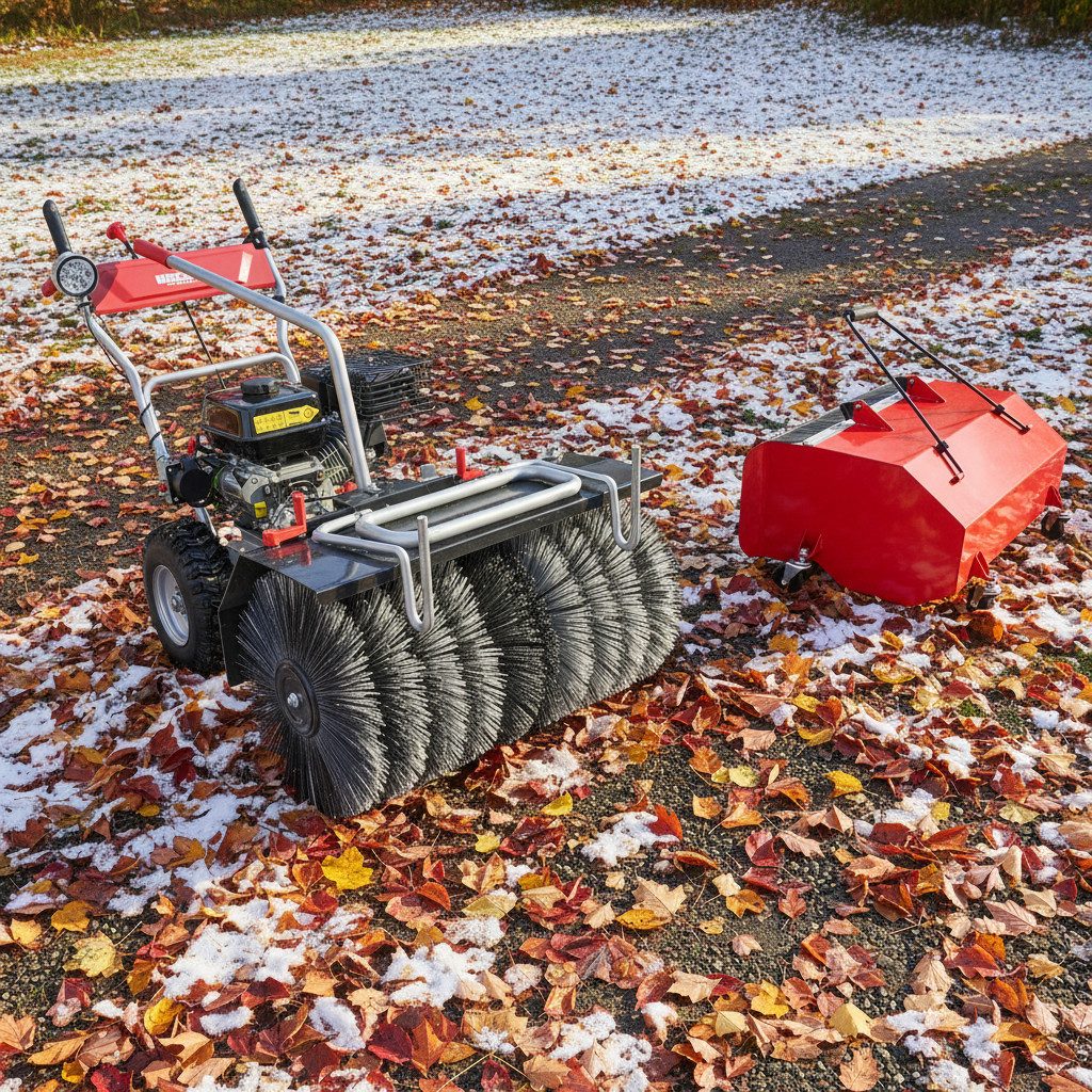Hecht Benzin-Kehrmaschine 8616 SE mit Auffangbehälter, 62,00 cm Arbeitsbreite, Elektrostart, 6,5 PS