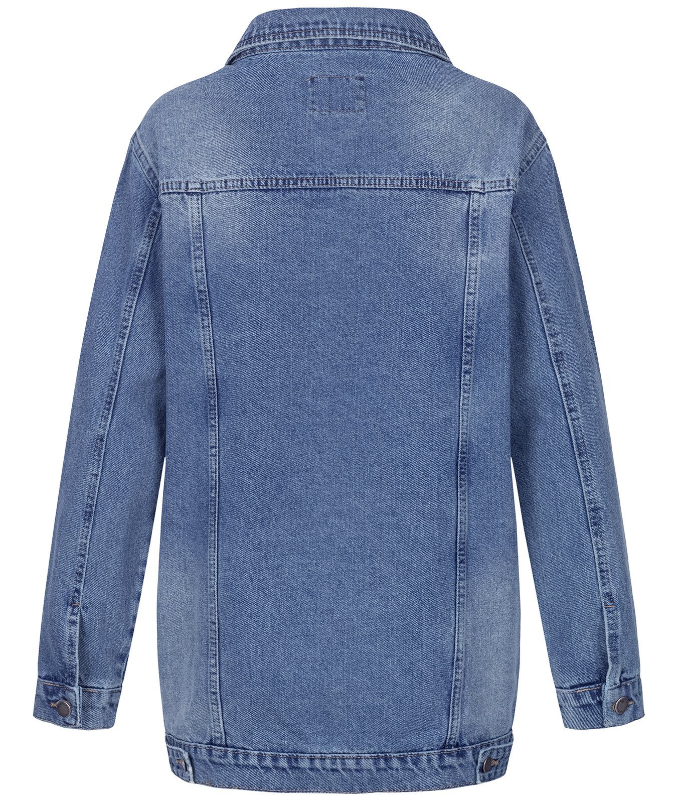 Rock Creek Jeansjacke Damen Jeansjacke Oversize D-480