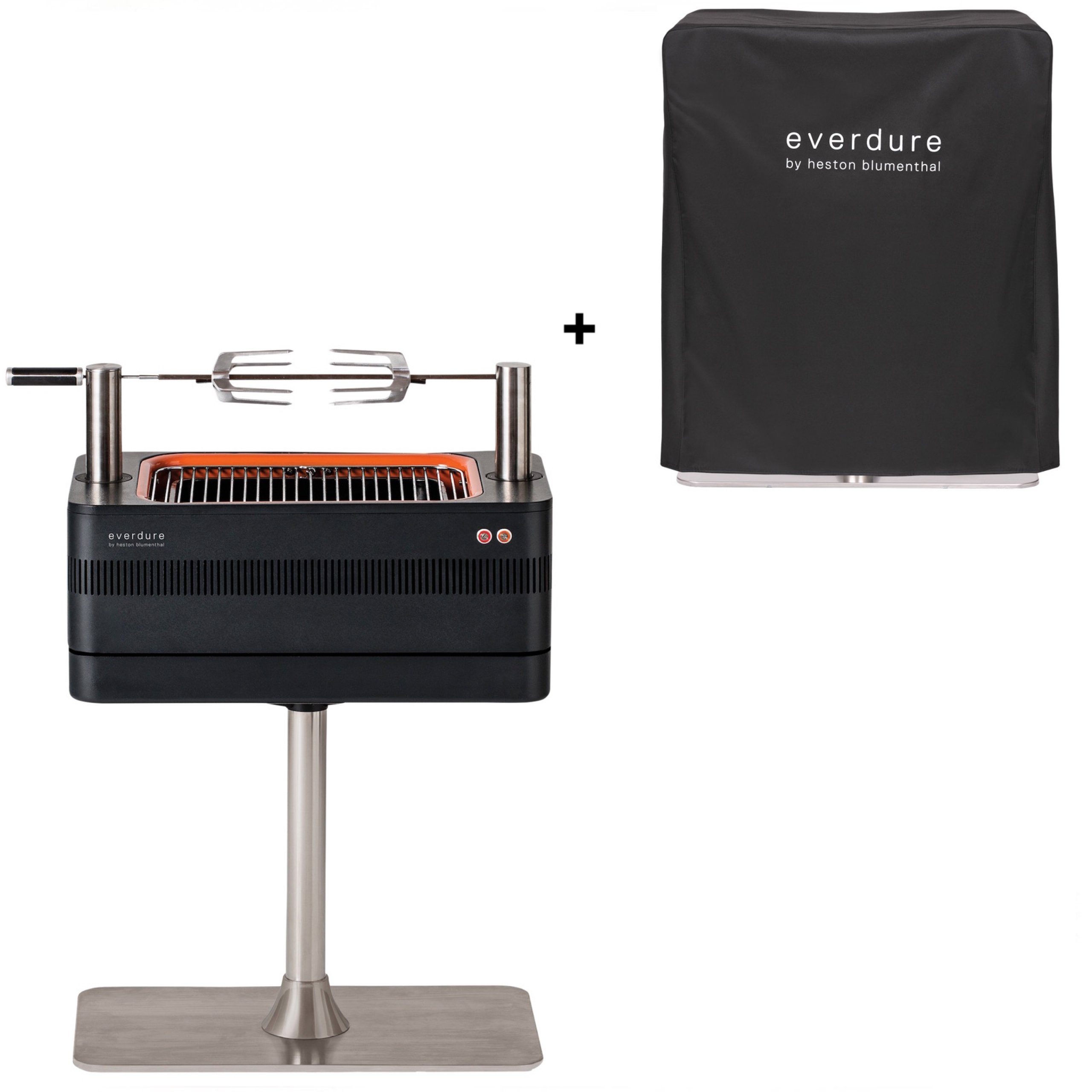 EVERDURE Holzkohlegrill Everdure Holzkohlegrill Fusion inkl. elektrischem Anzünder und