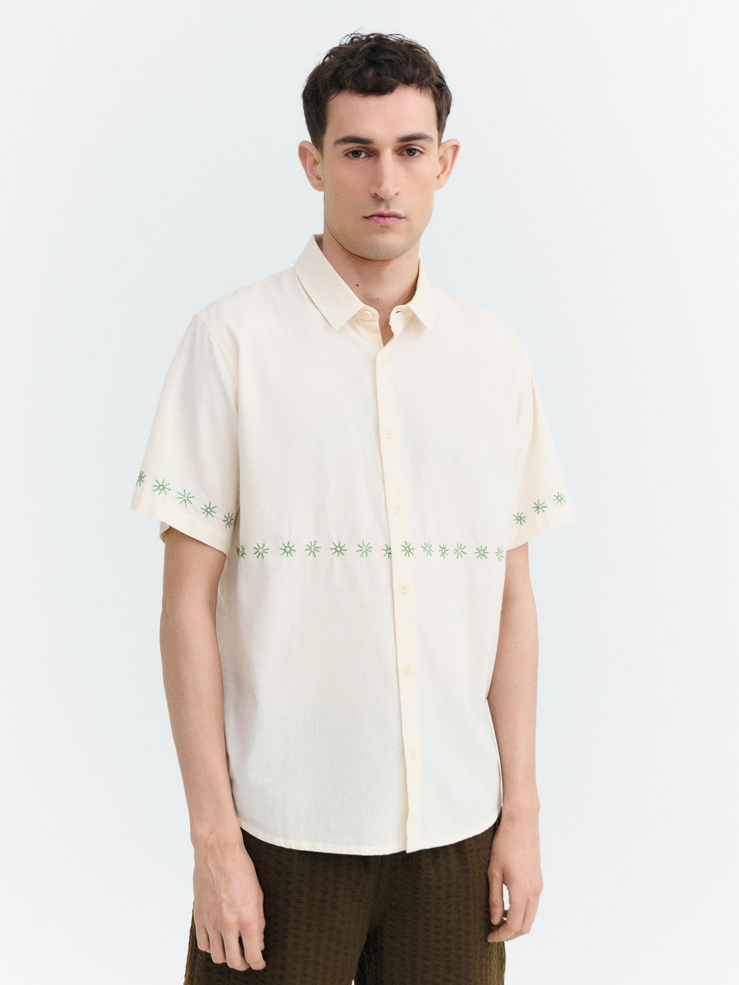 Kurzarmhemd Embroidery Tom Shirt