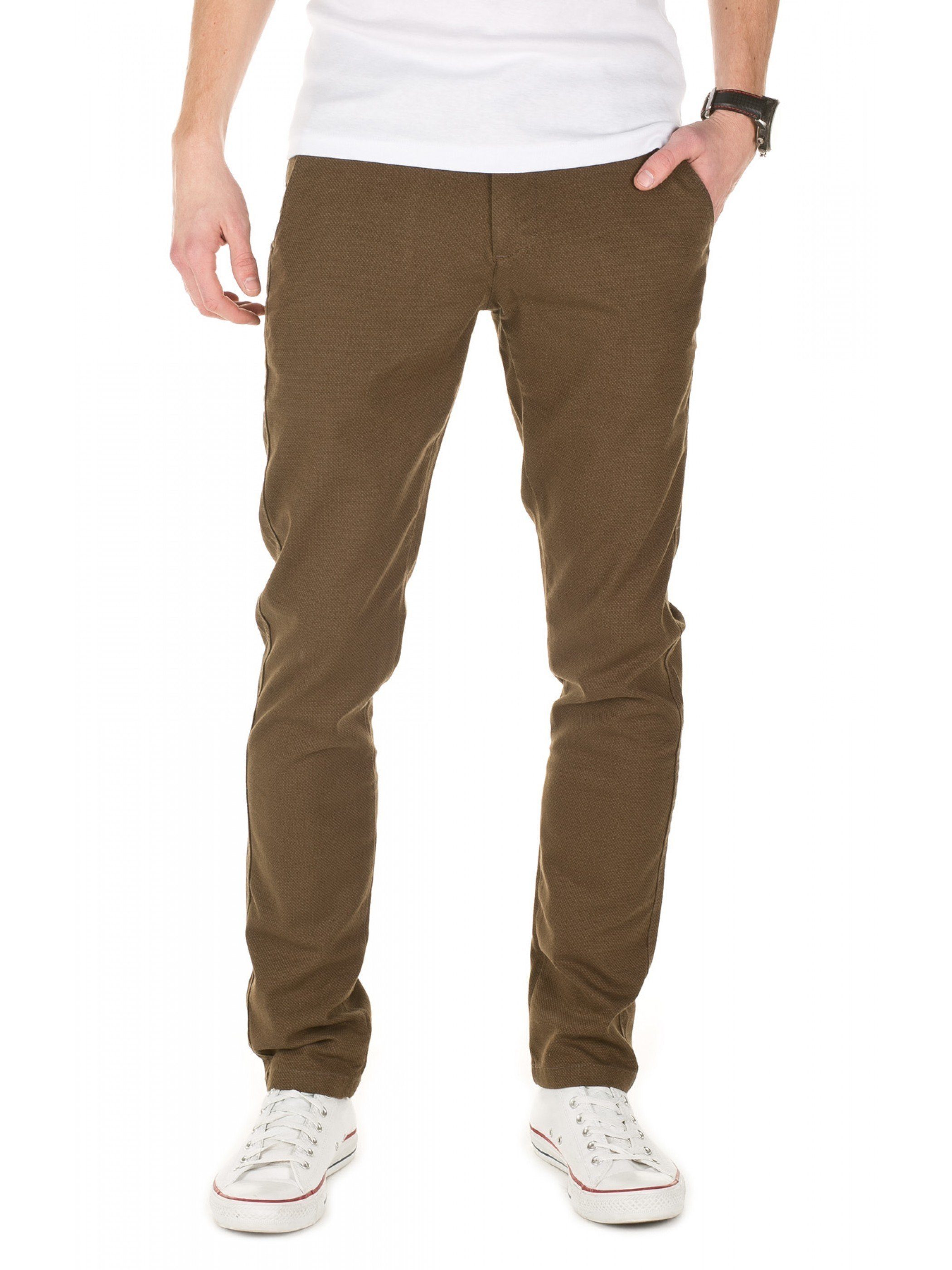 WOTEGA Chinohose Chino Pants Rengar mit hohem Tragekomfort Braun (khaki (0814)