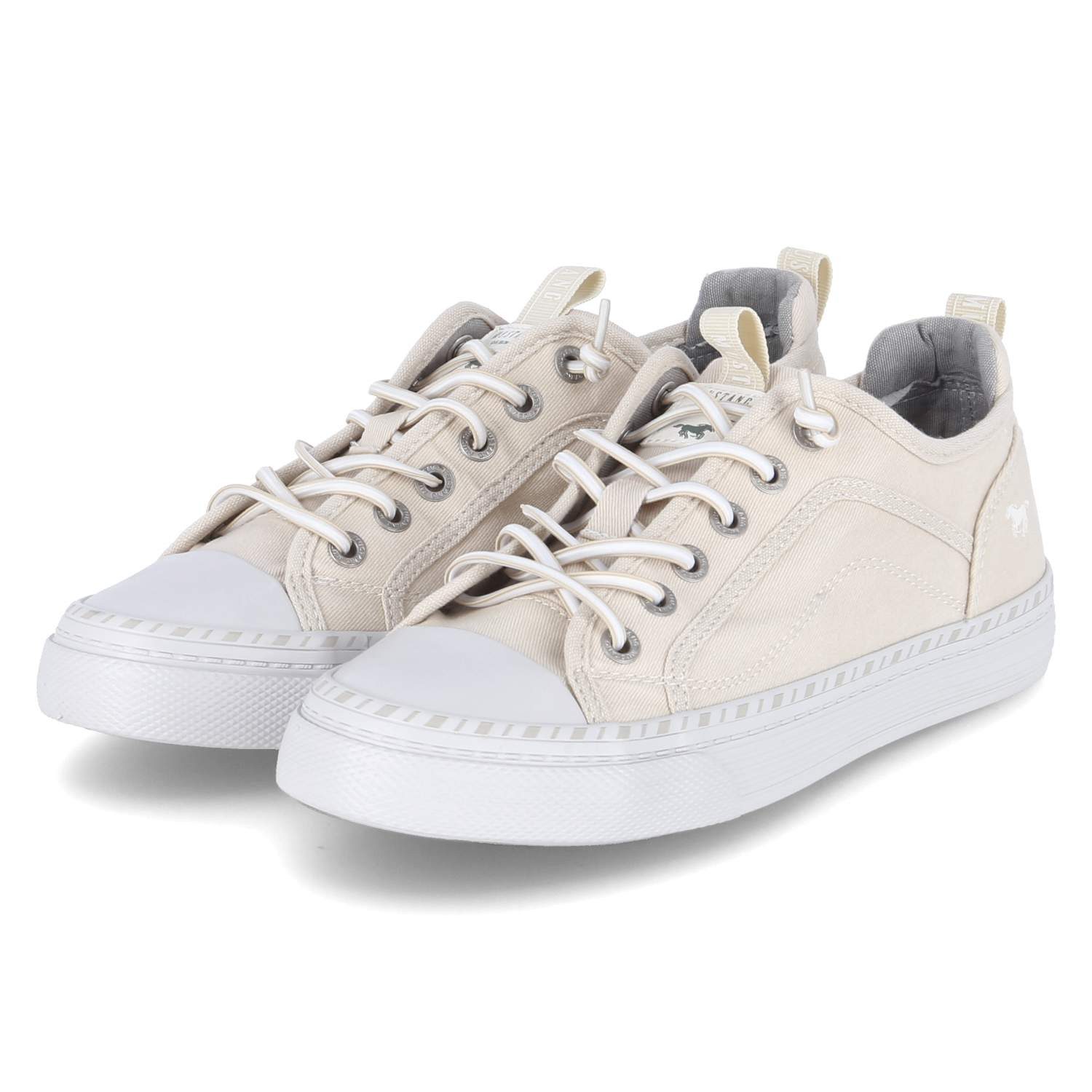 MUSTANG Mustang 1376308-243 Damen Textil weiss Schnürschuh günstig online kaufen