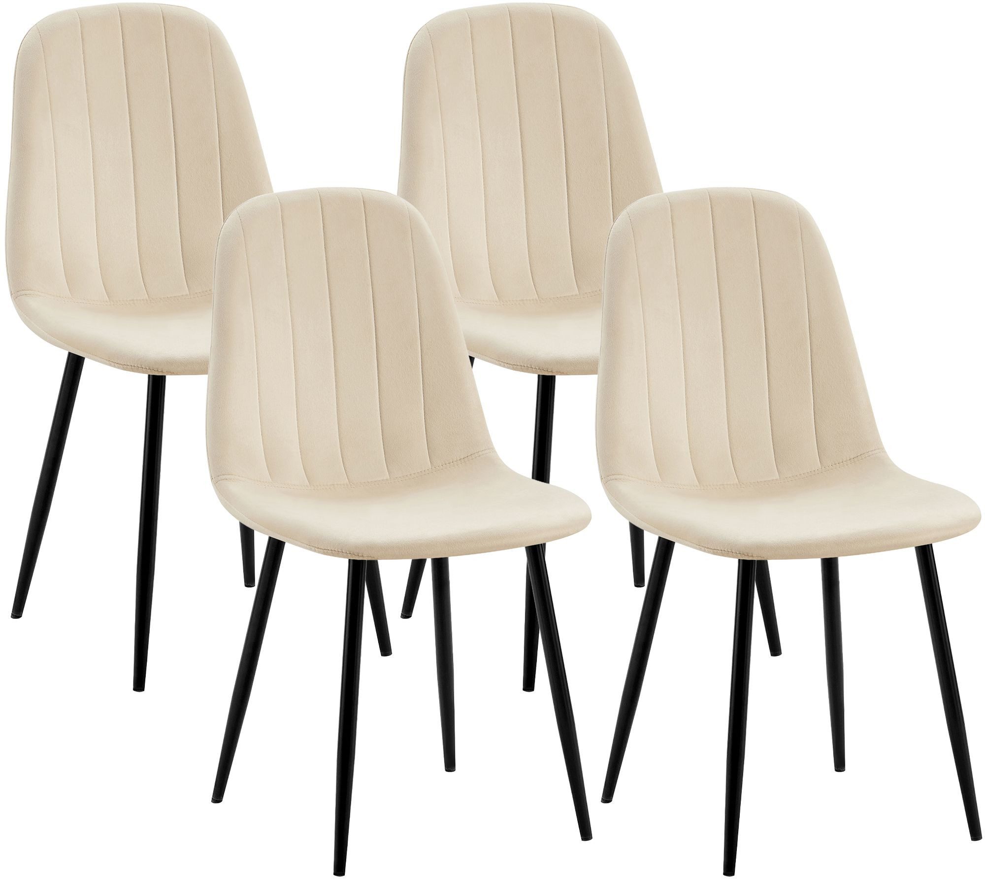 furnicato Esszimmerstuhl Esszimmerstühle Baxter 88x45x54 cm Creme (1 St)