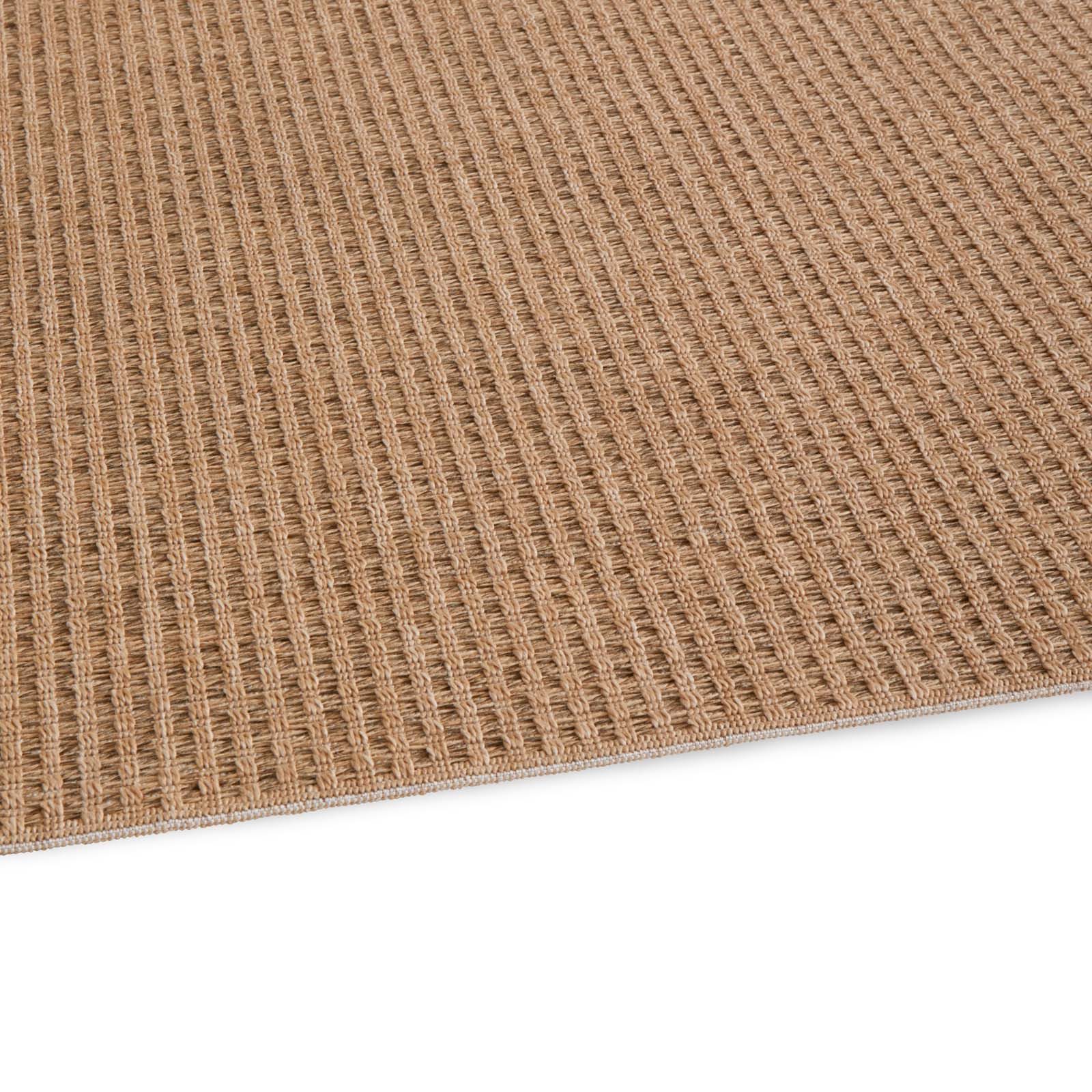 TaraCarpet Outdoorteppich Tara Carpet Sumatra Uni Sisal Jute Look natur, rechteckig, Höhe: 10 mm, Küche Wohnzimmer Terrasse Garten Balkon natur 80x150 – Bild 5 von 5