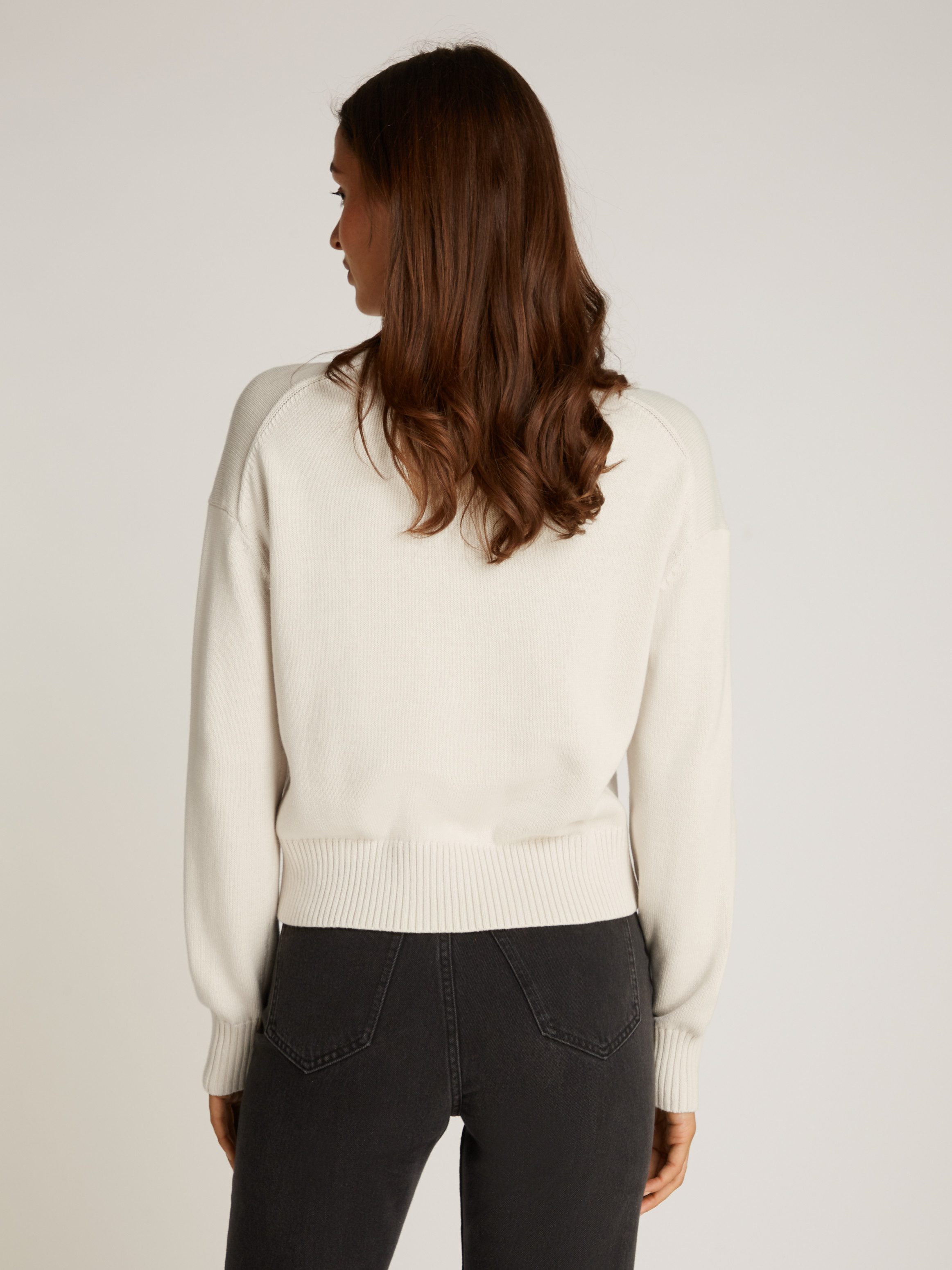 Calvin Klein Jeans Rundhalspullover MONOGRAM EMBRO günstig online kaufen