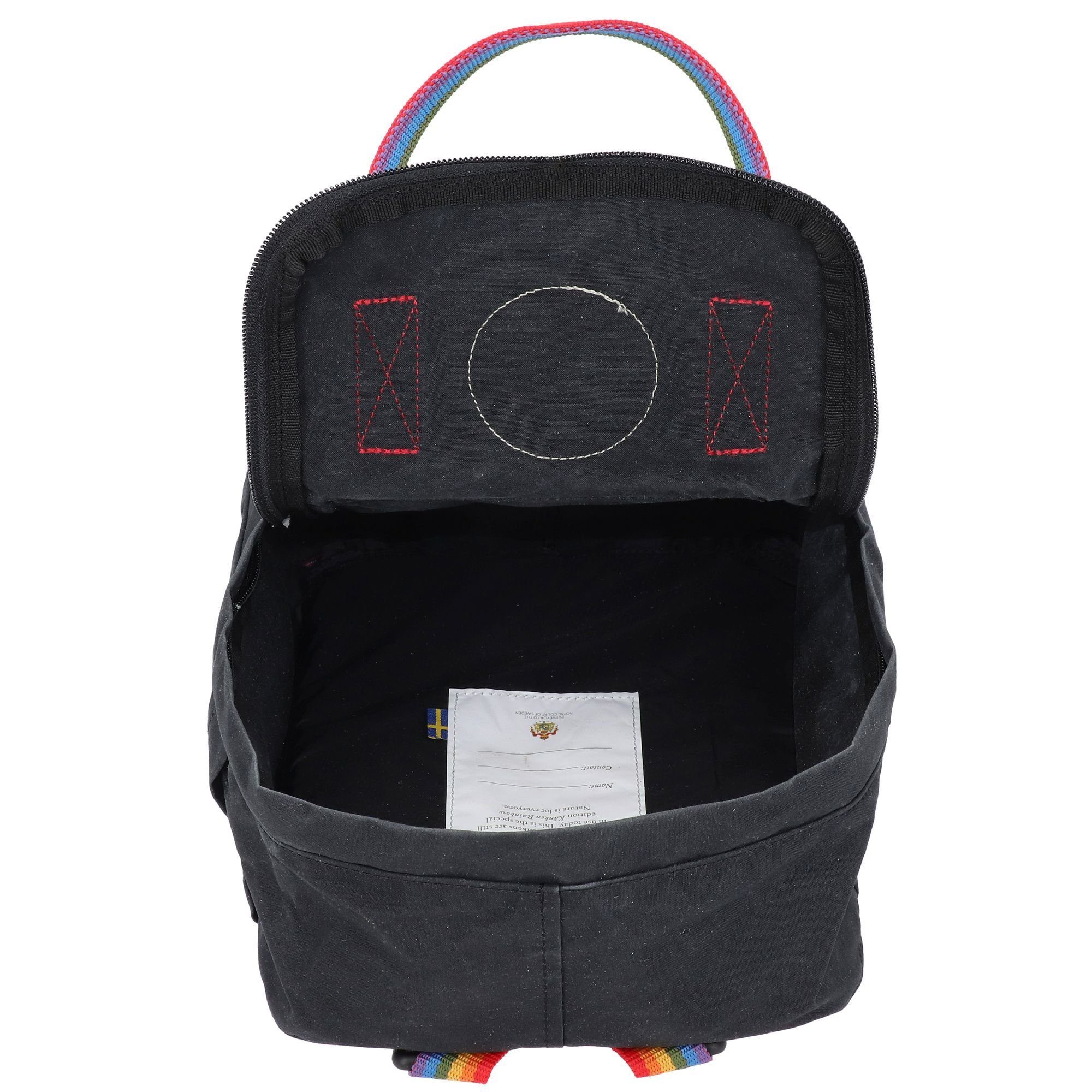 Fjällräven black-rainbow Kanken, Polyester pattern Cityrucksack