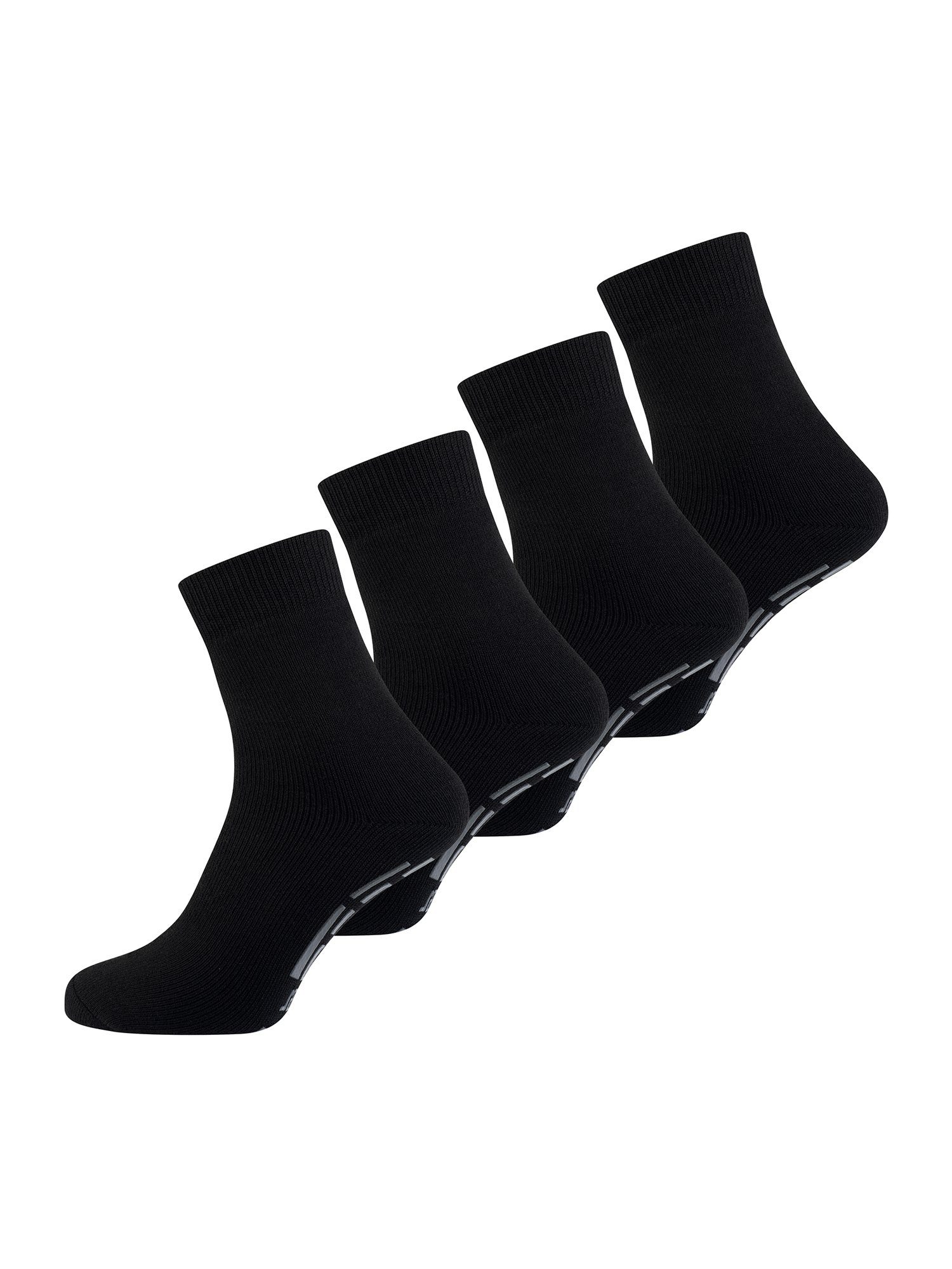 Nur Der Basicsocken Stopper Socke (4-Paar) schwarz