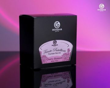 OCTOPUS Fluids Vaterartikel Füllhaltertinte Pastell Rosa "Cherry Blossom" Tintenglas