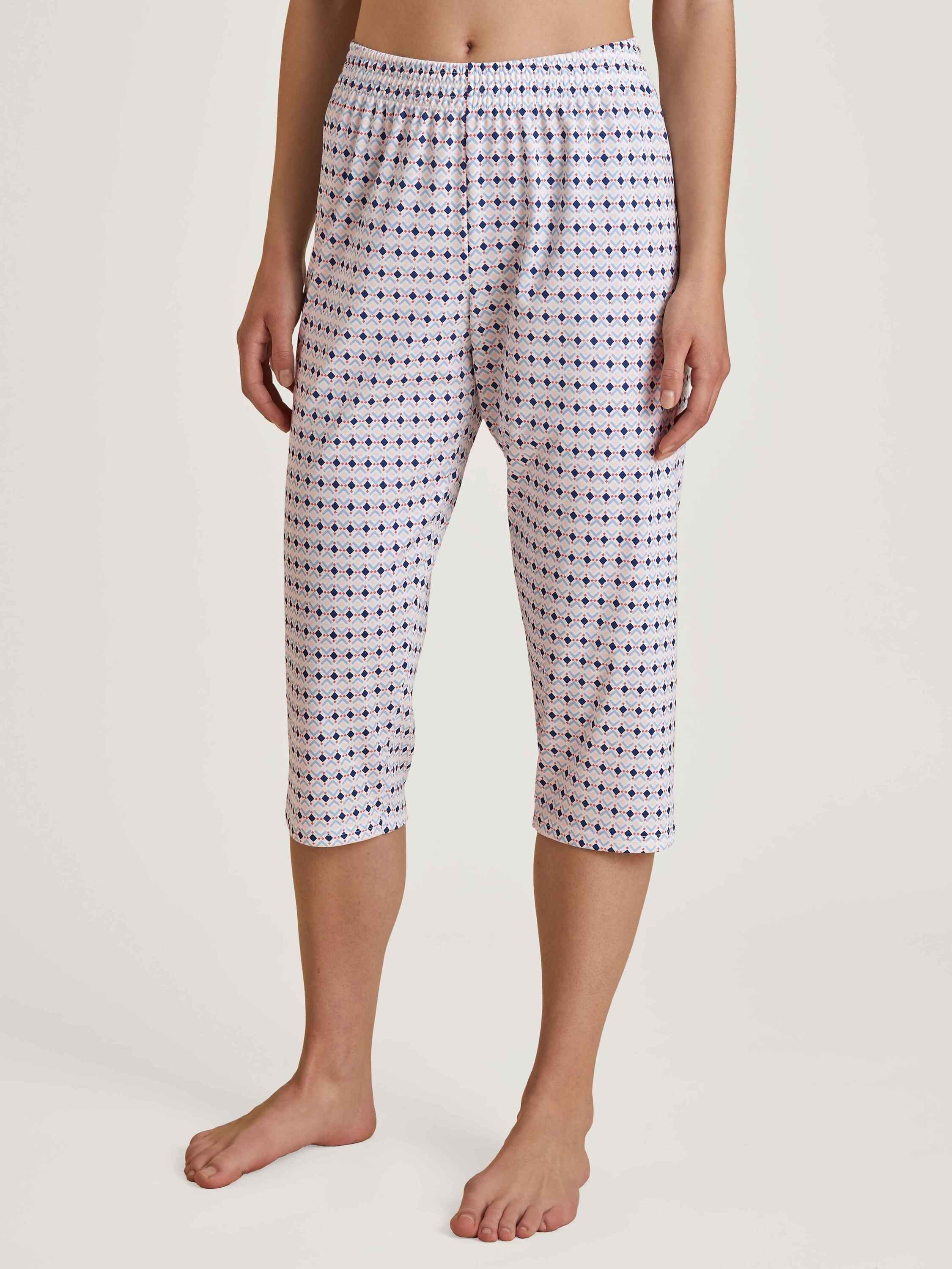 3/4-Hose (1-tlg) placid CALIDA Pyjamahose blue