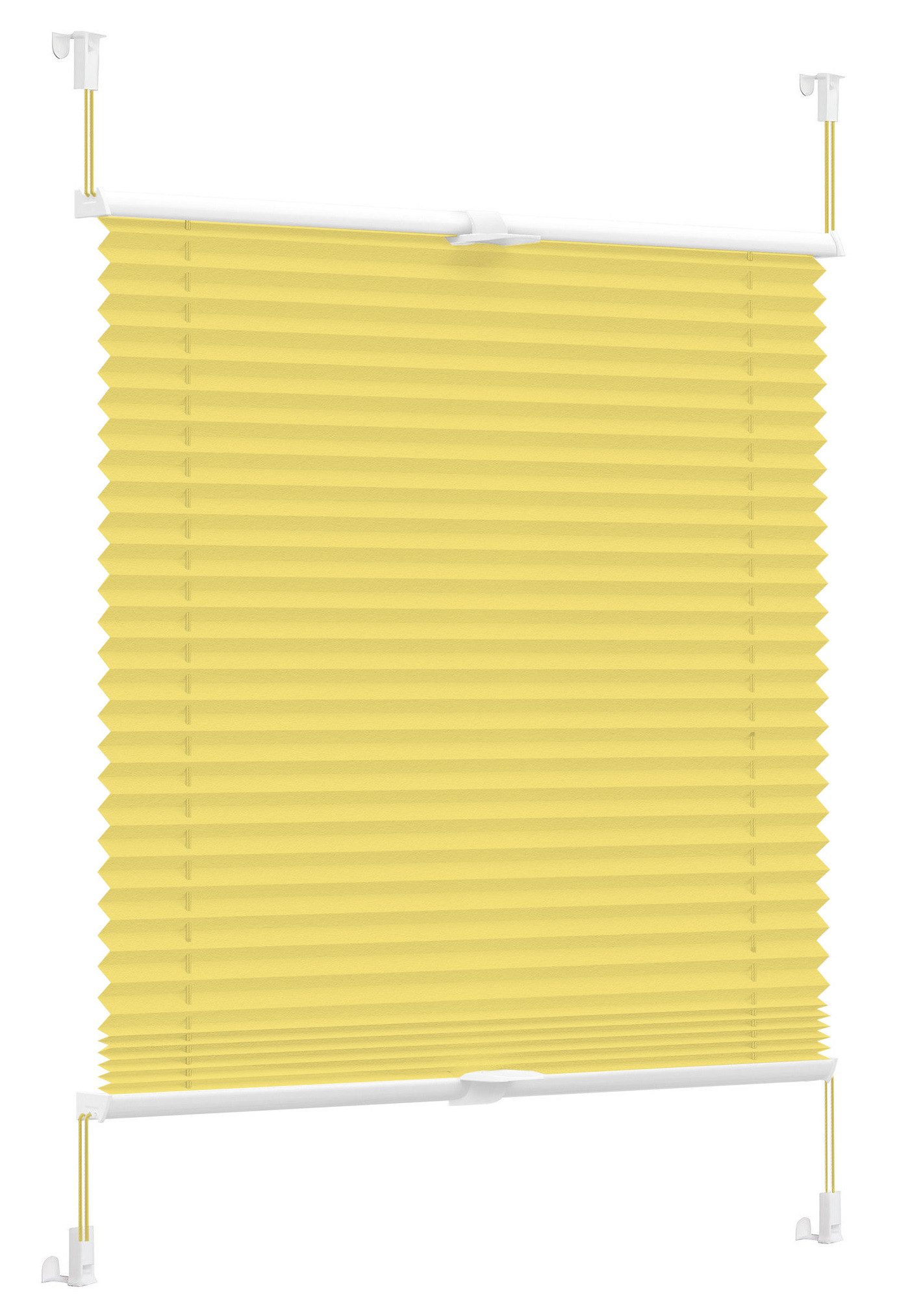 OUBO Plissee Ohne Bohren klemmfix Weiß, Klemmträger, Easyfix Faltrollo mit günstig online kaufen