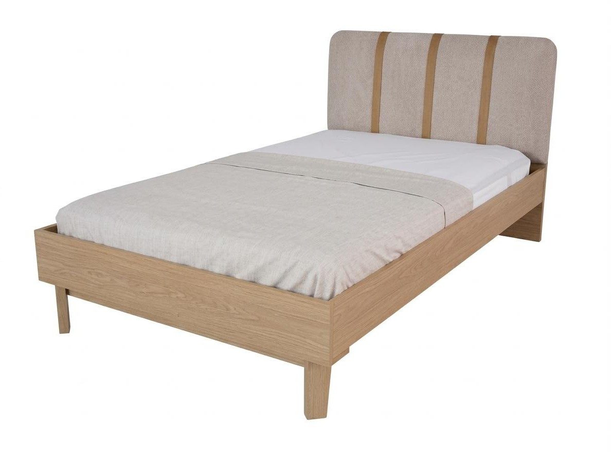 Xlmoebel Kinderbett Beiges Bett mit Kopfteil Jugendzimmer hochwertig modern Schlafzimmer (1-tlg., 1-tlg)
