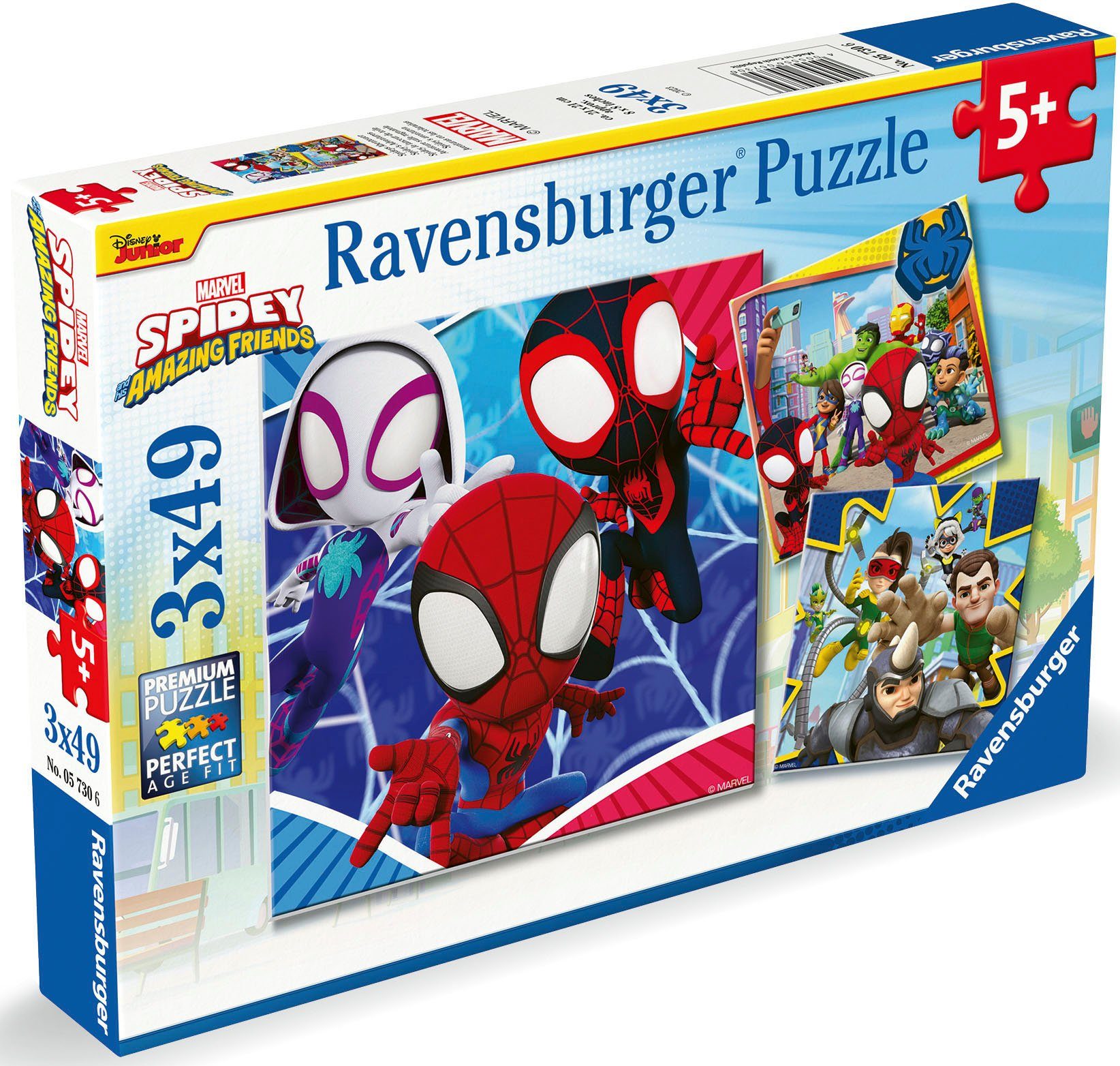 Ravensburger Puzzle Spideys Abenteuer, 147 Puzzleteile, günstig online kaufen