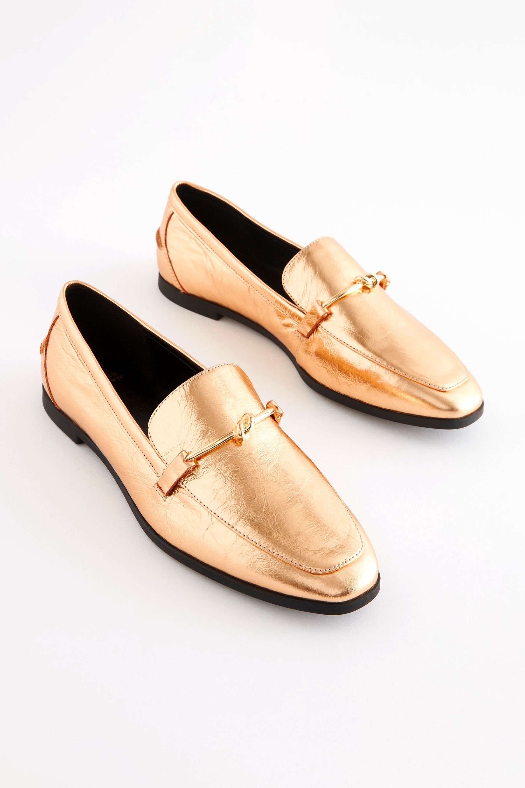 Comfort® Loafer Forever Lederslipper (1-tlg) mit Gold Knotendetails Next