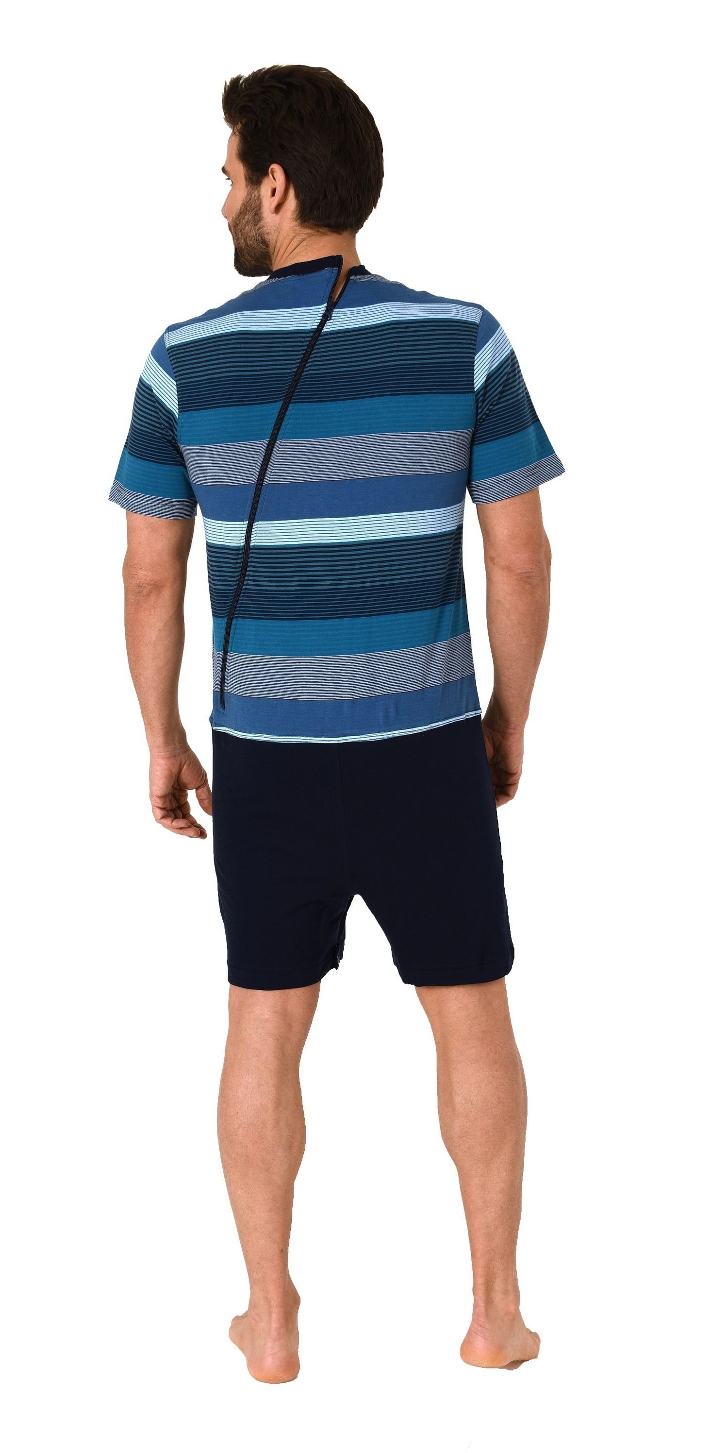 Normann Care Pyjama Herren Pflegeoverall kurzarm günstig online kaufen