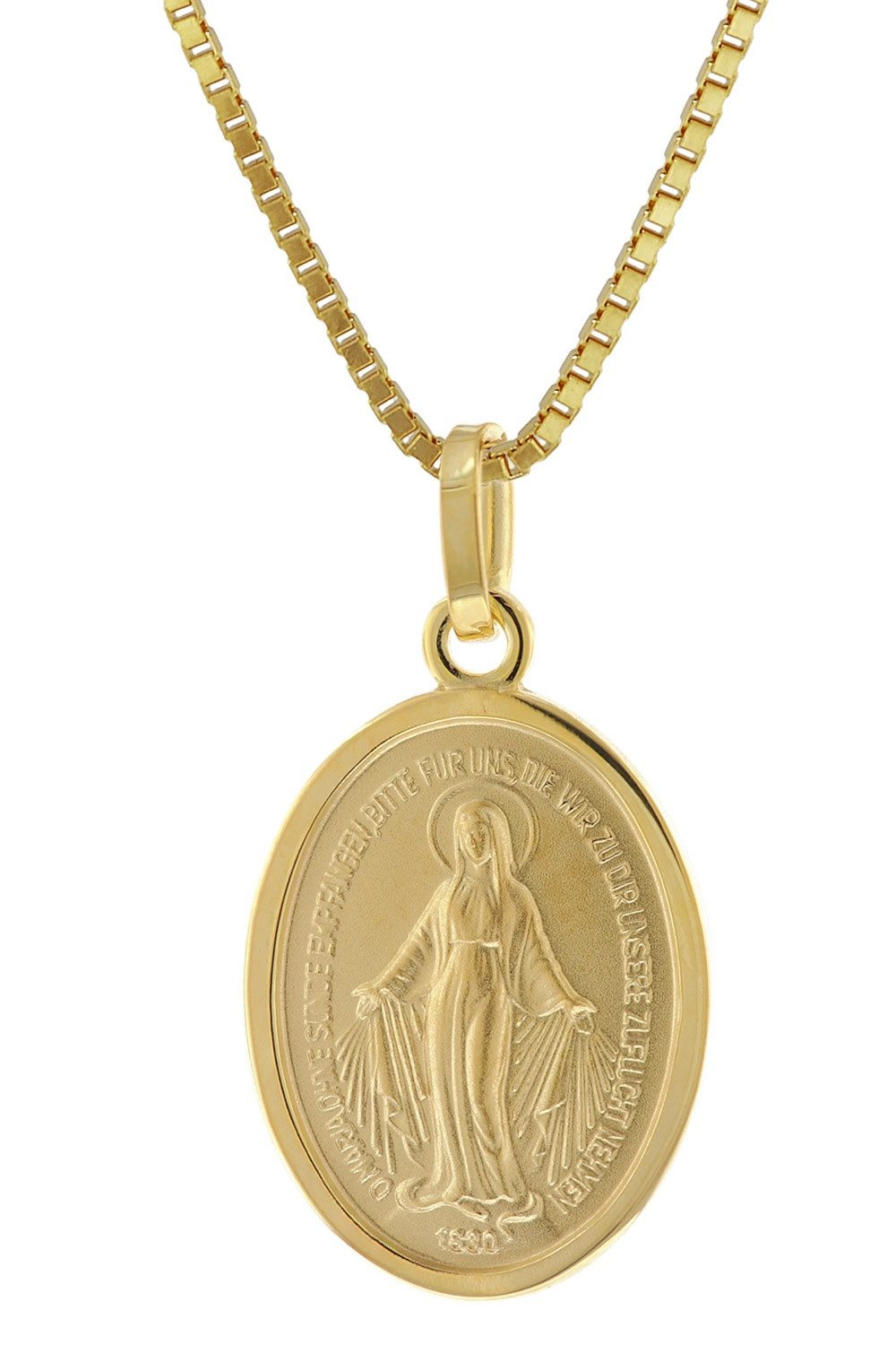 trendor Kette mit Anhänger Milagrosa Anhänger Gold 585 Madonna + Vergoldete günstig online kaufen