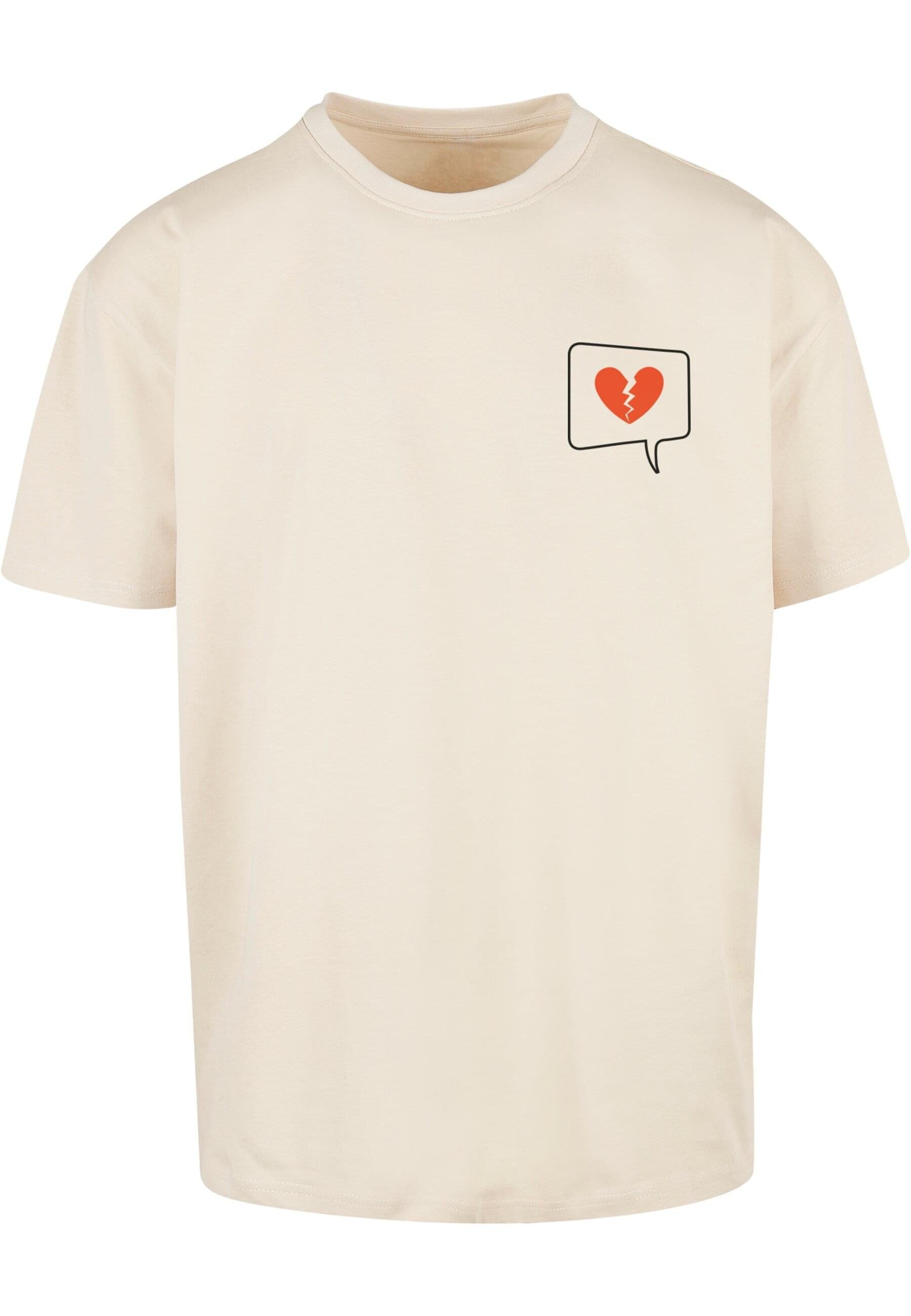 Merchcode T-Shirt Herren Heartbreak Heavy Oversize Tee (1-tlg) sand