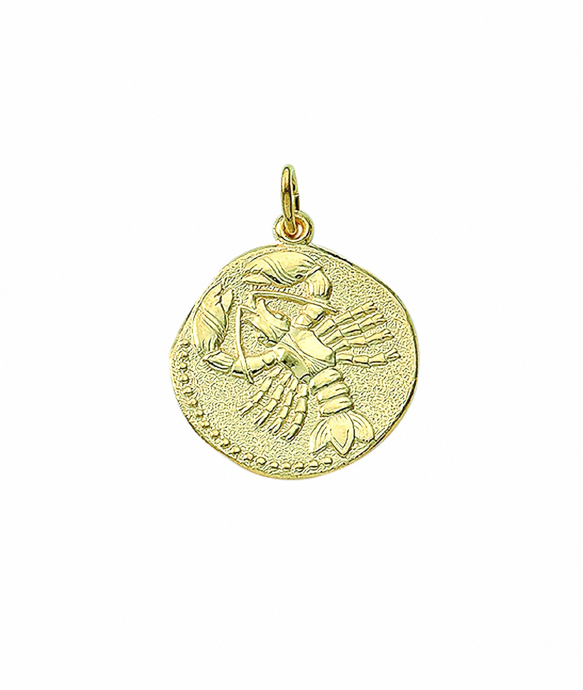 Set Schmuckset Gold 333 Adelia´s Anhänger - Halskette Sternzeichen Anhänger 18,2 Ø mit Krebs mm, mit Kette