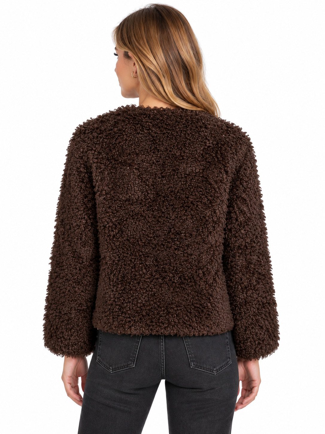 Vila Plüschjacke VIMAJDA L/S TEDDY SHORT JACKET