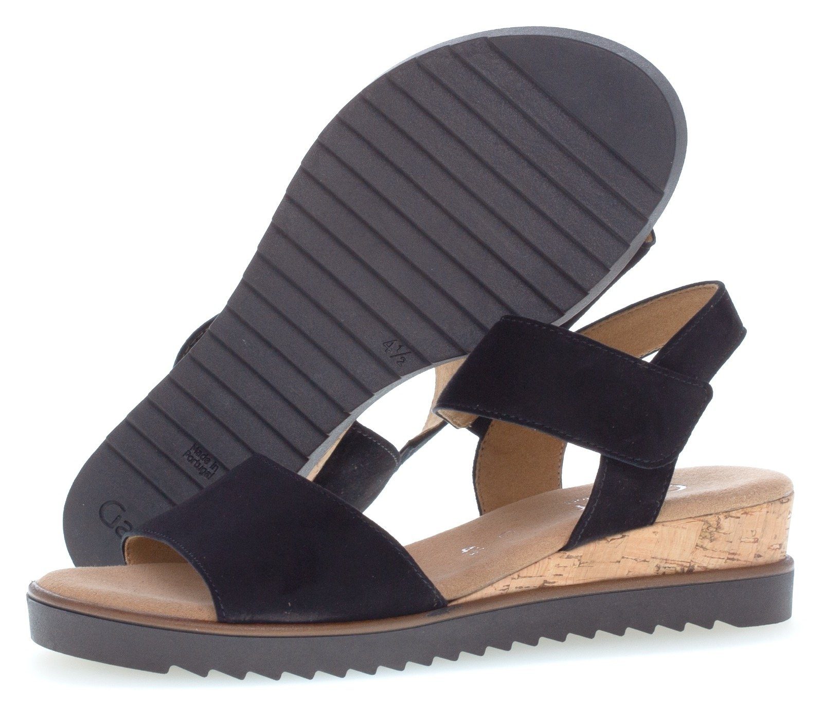 Gabor GENUA Keilsandalette, Sommerschuh, Sandale, mit kleinem Stretch, Weit günstig online kaufen