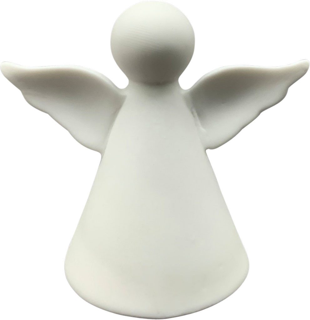 finehomegarden Engelfigur Engel mit LED mit Timer Porzellan weiß H12cm+H18c günstig online kaufen