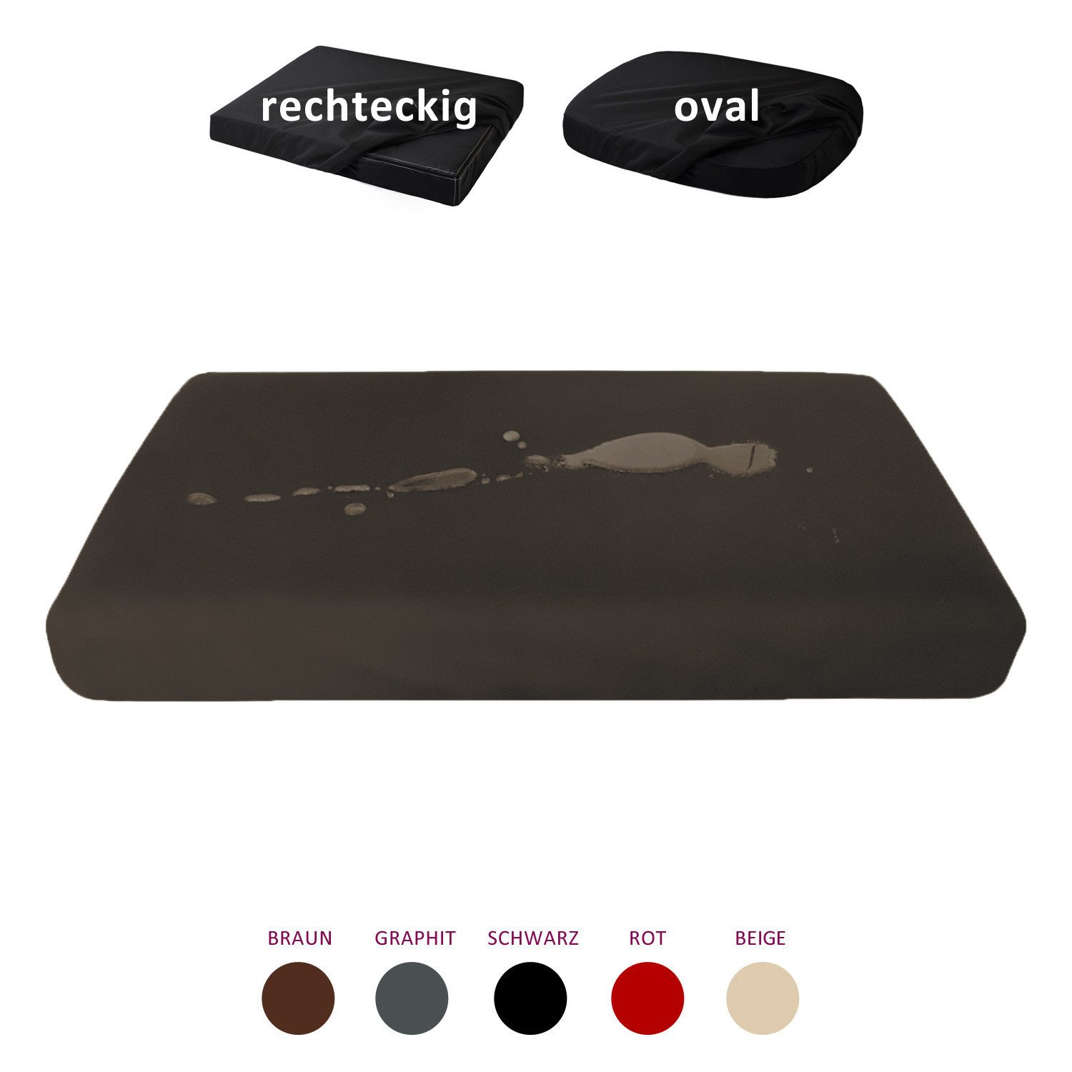 tierlando® Tierbett Quick-Cover SOFT VELOURS Matratzenschoner MADDOX, DONALD, FLOYD, AL, Anti-Haar