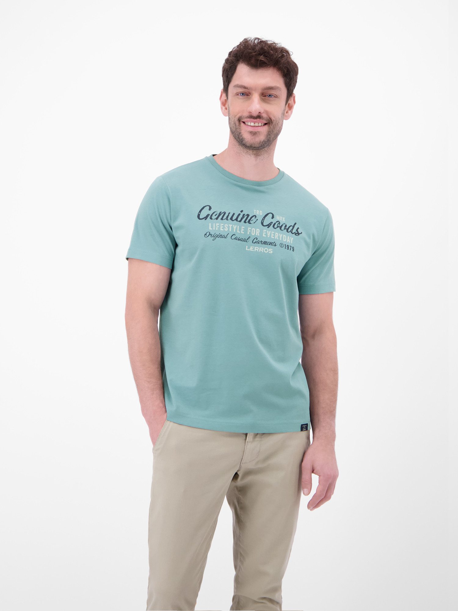 LERROS T-Shirt LERROS T-Shirt in Jersey-Qualität mit Print günstig online kaufen