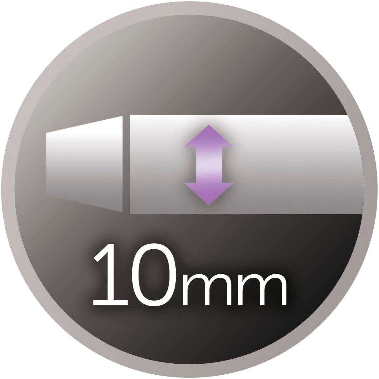 Remington Lockenstab Tight Curl Wand CI6X10, Keramik-Beschichtung, 10mm Mini Pro Digital (4-facher Schutz) LCD-Display 130-220°C