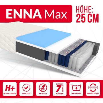 Taschenfederkernmatratze ENNA, FDM, 19 cm hoch, (1), Wendematratze, 7 Zonen, H2/H3, Höhe 19 cm, H2