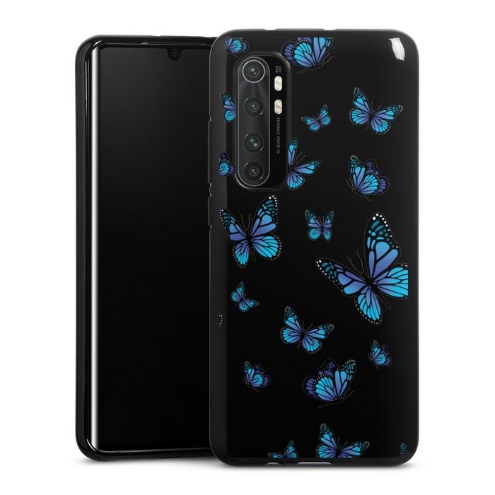 DeinDesign Handyhülle Schmetterling Muster transparent Butterfly Pattern Transparent Xiaomi Mi Note 10 lite Silikon Hülle Bumper Case Handy Schutzhülle