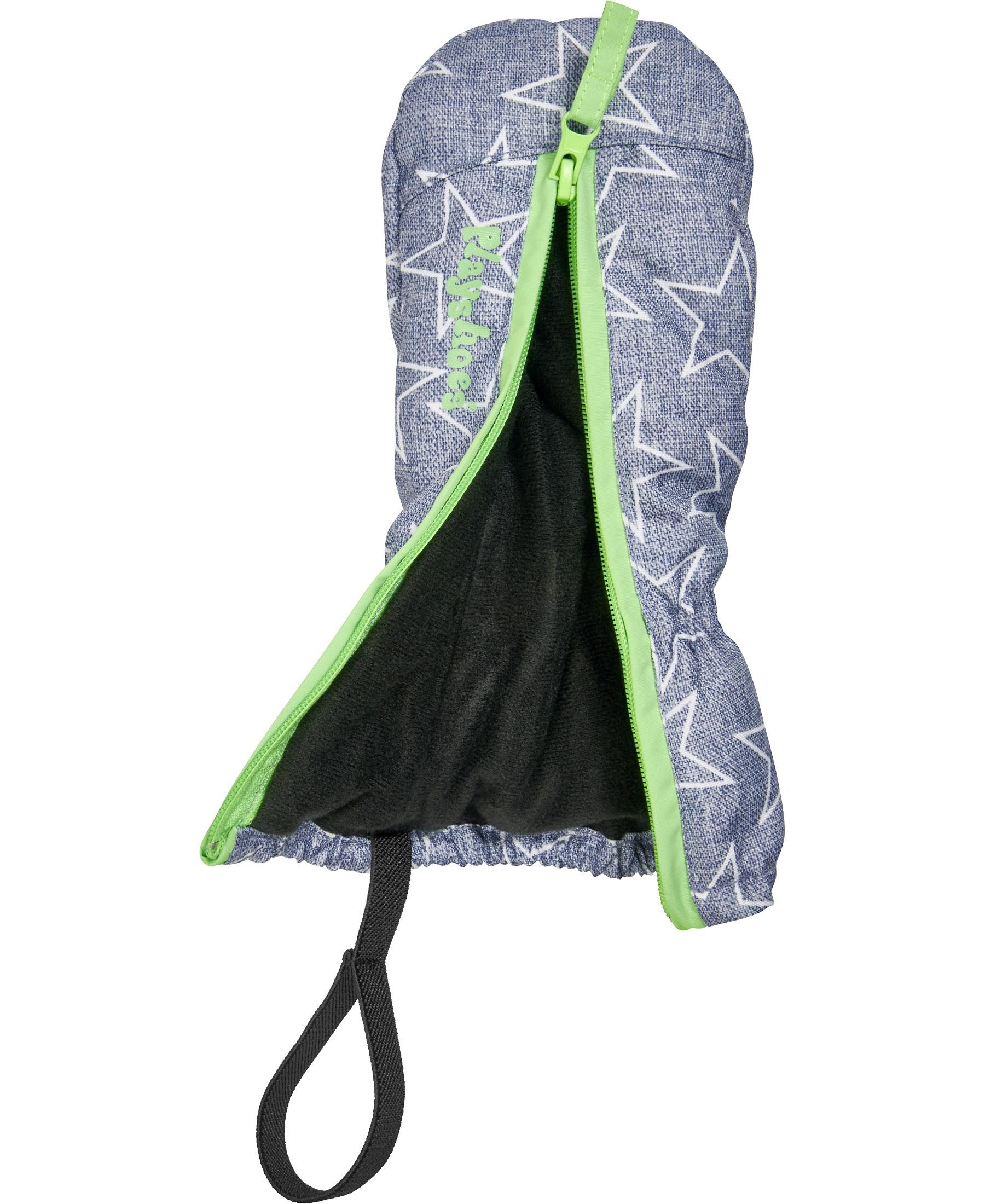 Playshoes Skihandschuhe Playshoes Fäustling Sterne mit Reißverschluss