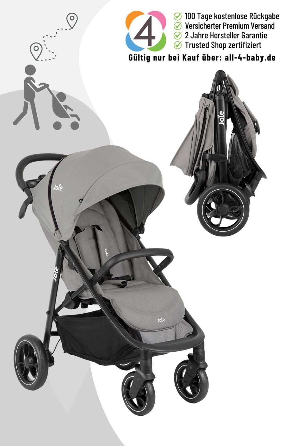 Joie Kinder-Buggy Litetrax Pro Buggy / Sportwagen / Коляски