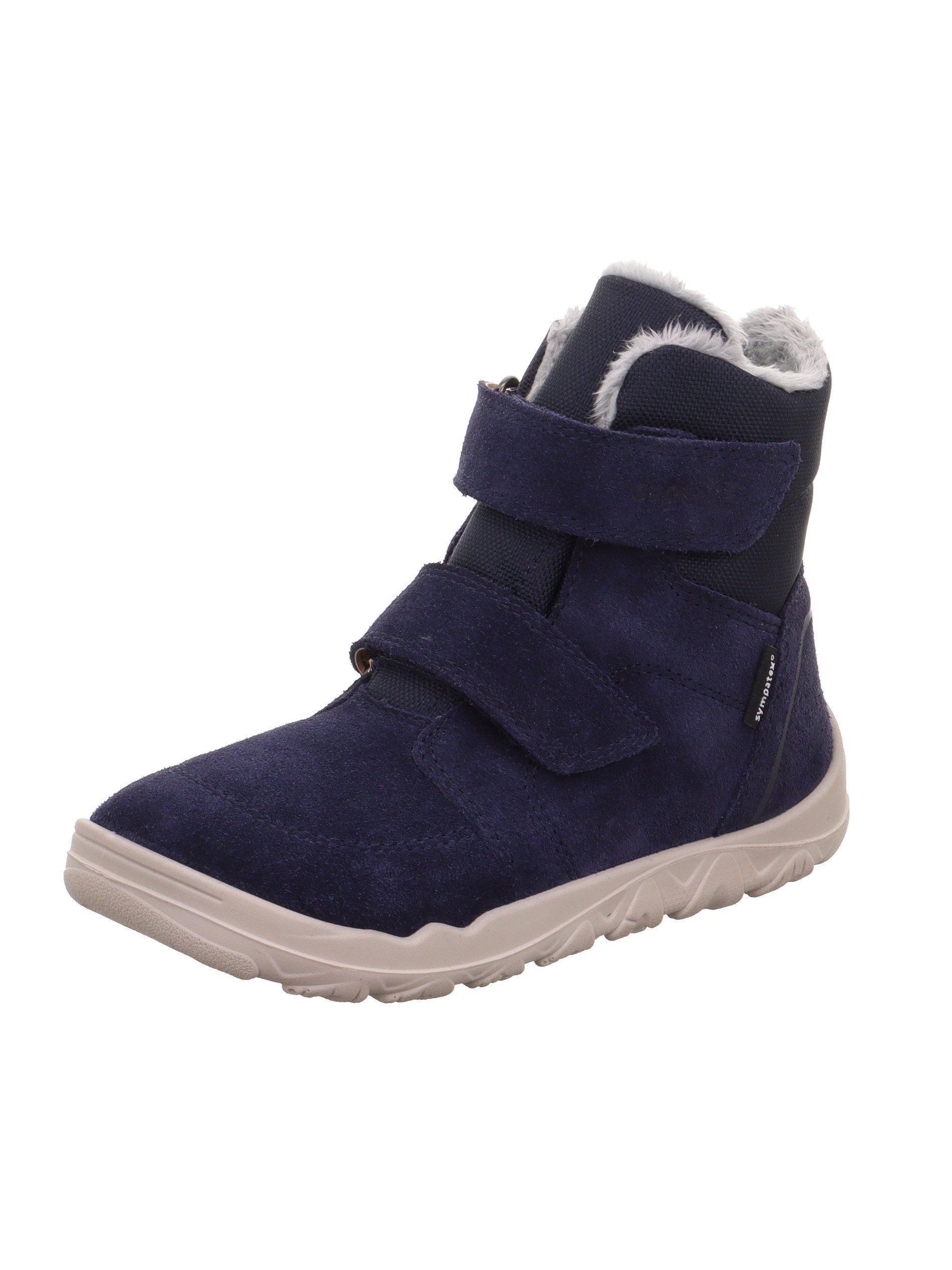 Superfit WALDERI, WMS: weit Barfußschuh Klettboots mit Fellimitat am Schaftrand, Größenschablone zum Download