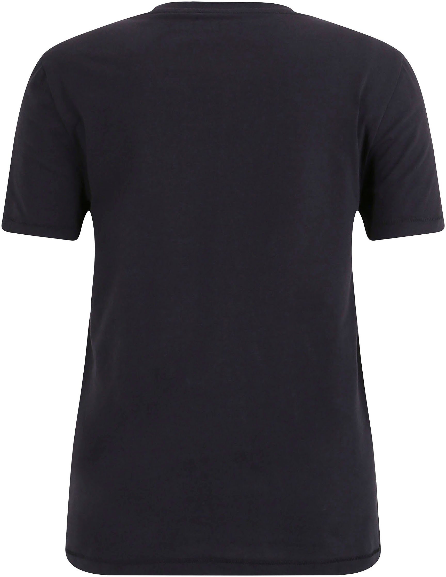mit - Rundhalsausschnitt NEUE KOLLEKTION black T-Shirt Tamaris beauty